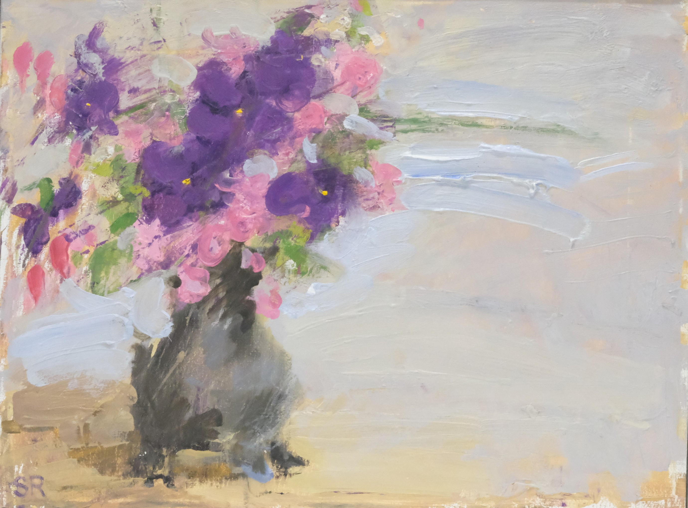 STEN-OSCAR RUNDGREN. "BUKETT", OLJA PÅ DUK.