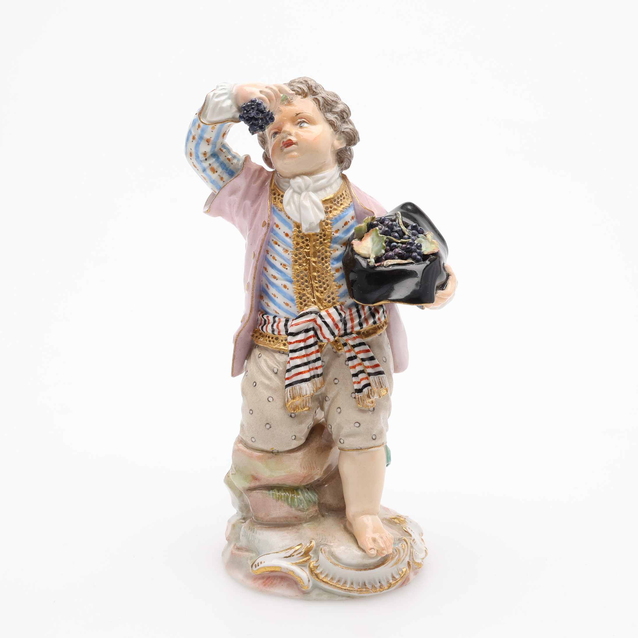 MICHEL VICTOR ACIER. FIGURIN, PORSLIN, MODELL F21 UR GÄRTNERKINDER, MEISSEN, 1880-TALETS ANDRA HÄLFT.