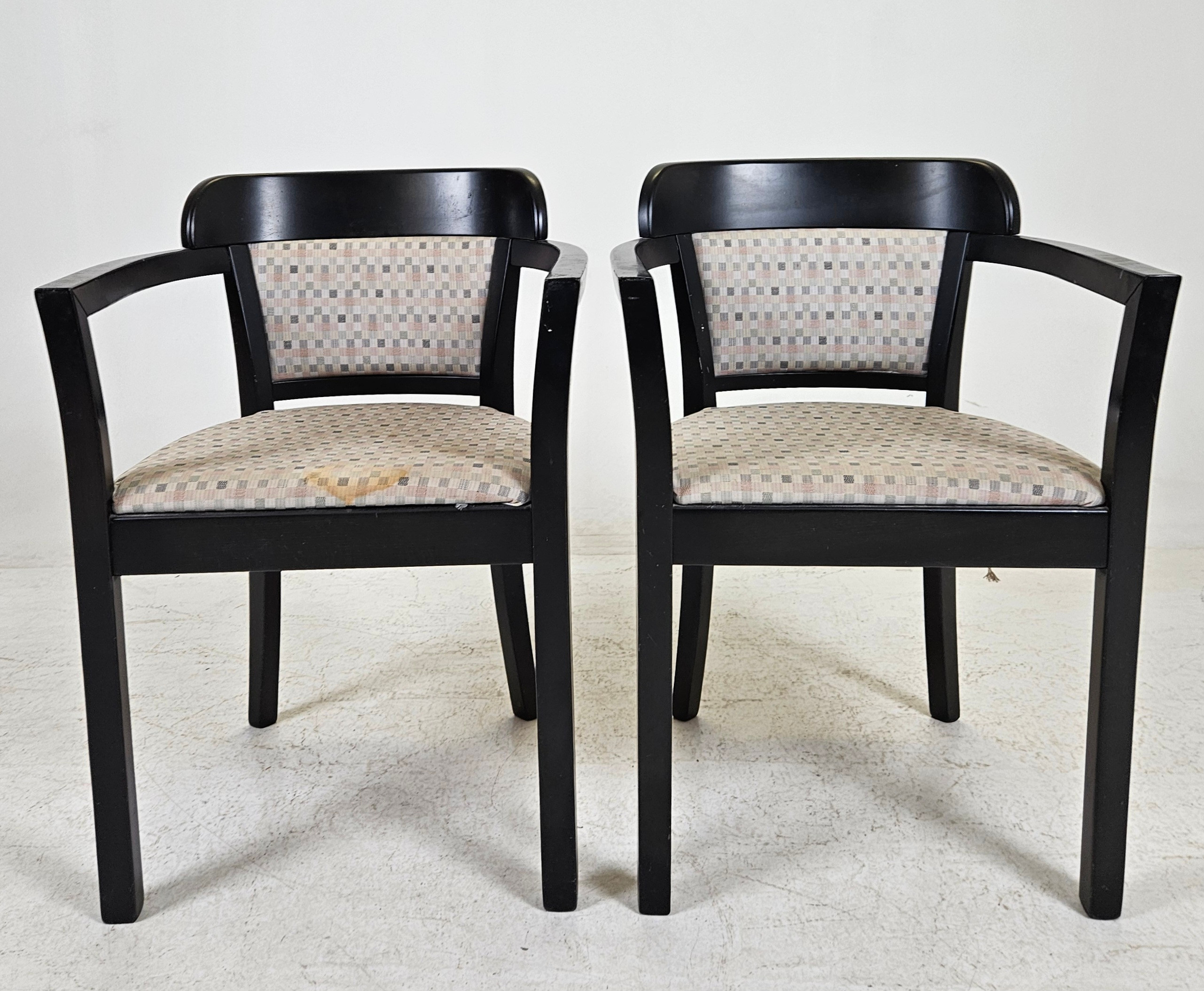 KARMSTOLAR, ett par, 1900-talets andra hälft.