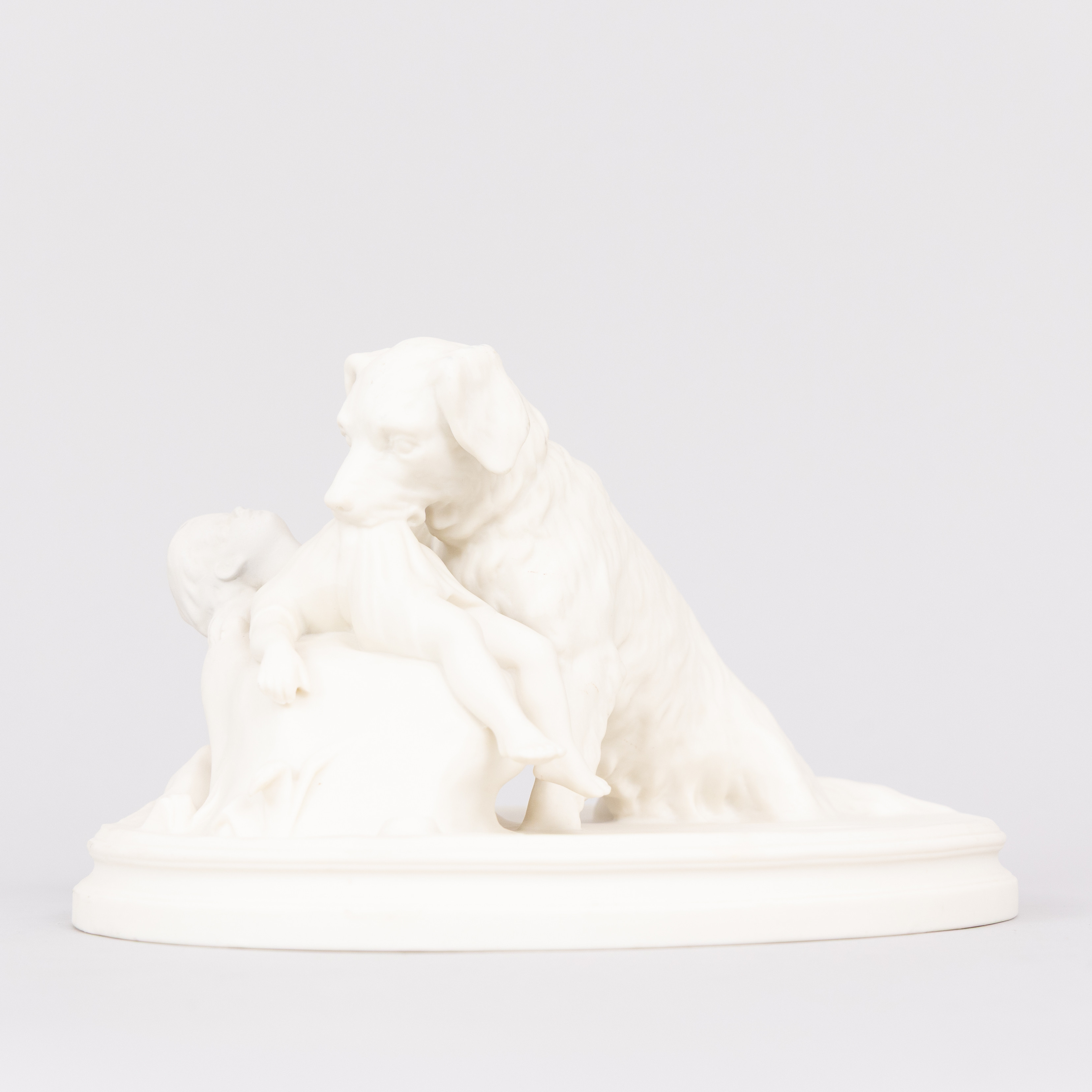 "Livräddaren", figurgrupp, parian, Gustavsberg 1926.