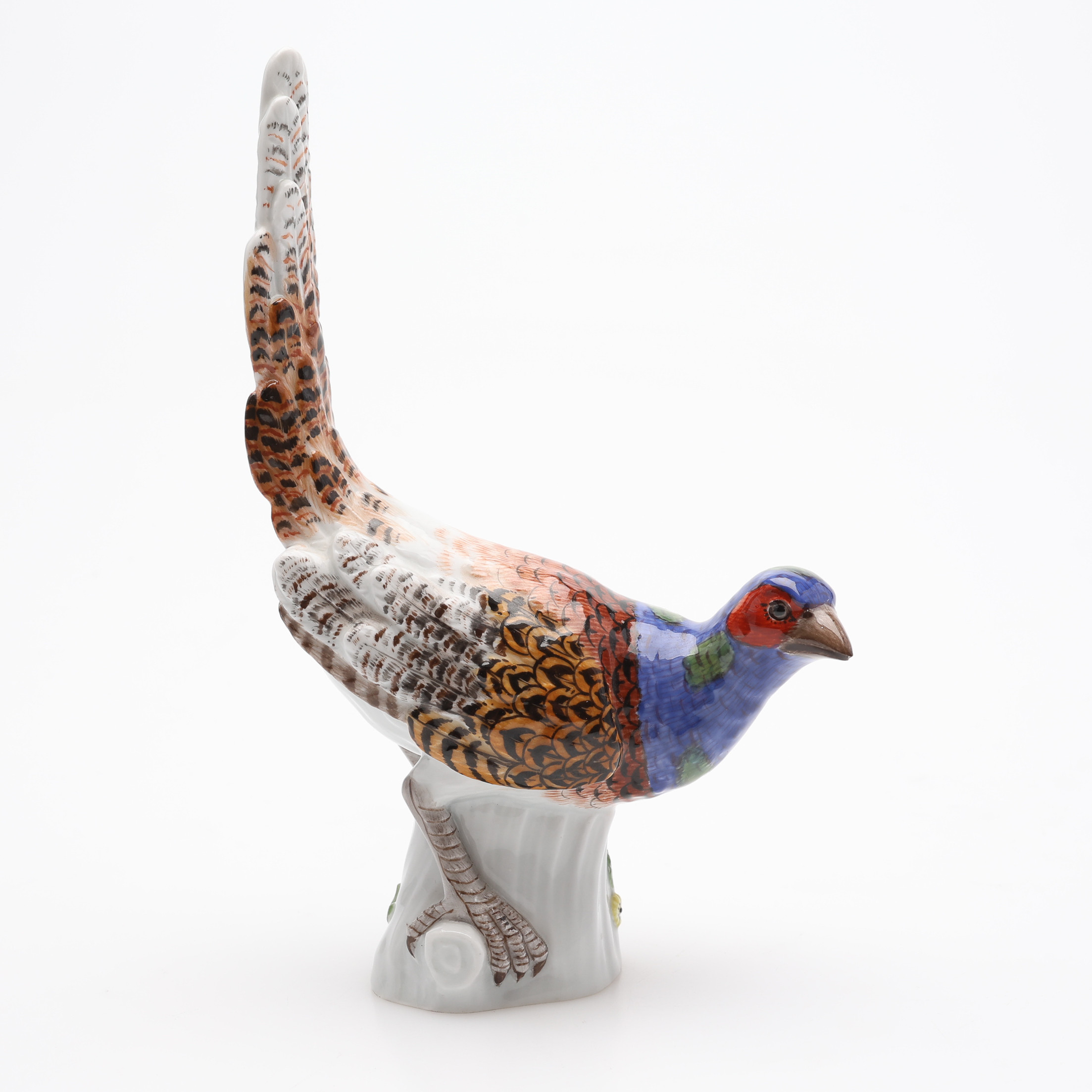 JOHANN JOACHIM KAENDLER. FIGURIN, PORSLIN, FASAN, MODELLNUMMER A12, MEISSEN, 1900-TAL.