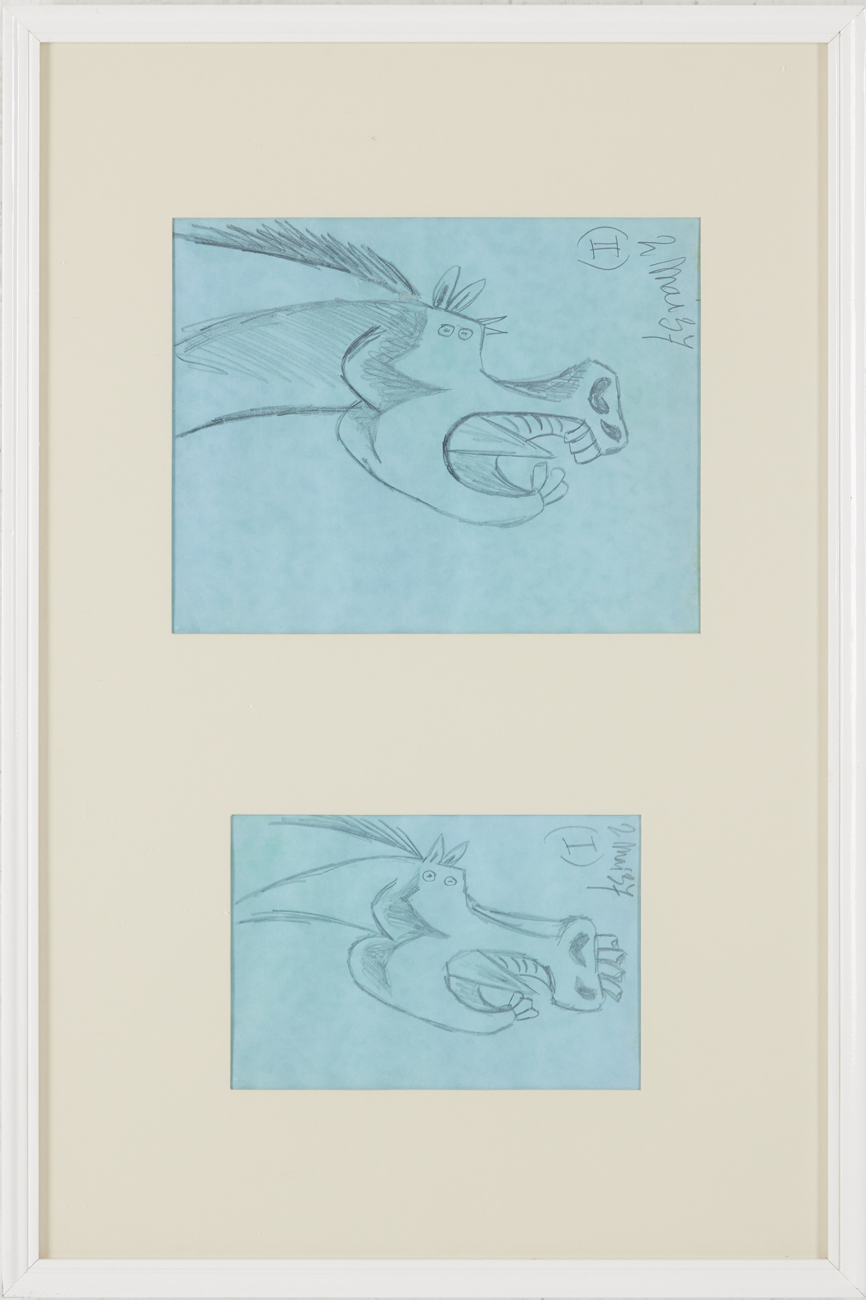 PABLO PICASSO. EFTER. Faksimilskiss, ur ”Guernica”, svensk utgåva, IPC International Publishing Company, 1990.