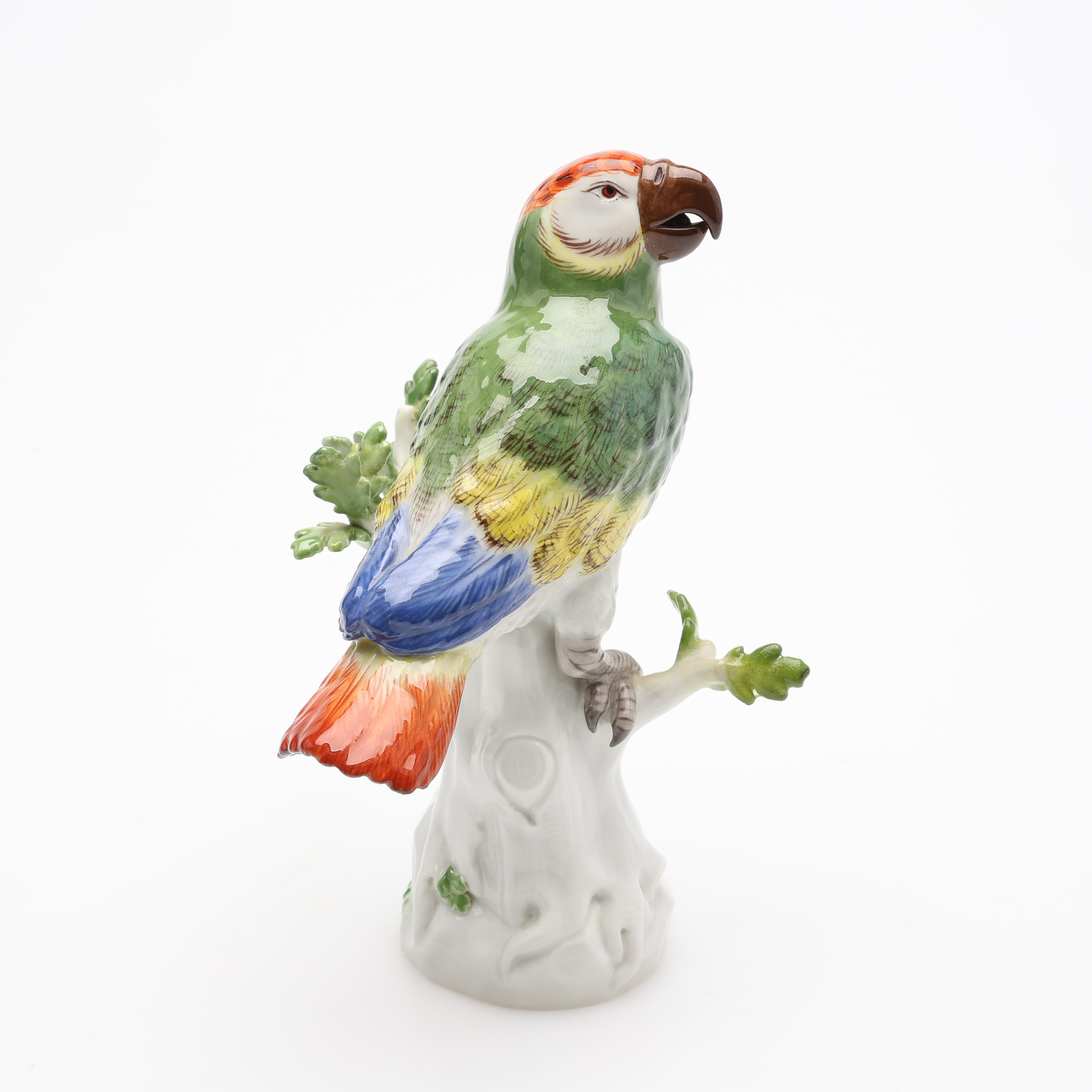 JOHANN CARL SCHÖNHEIT. FIGURIN, PORSLIN, PAPPEGOJA, MODELL 77298, 1900-TAL.