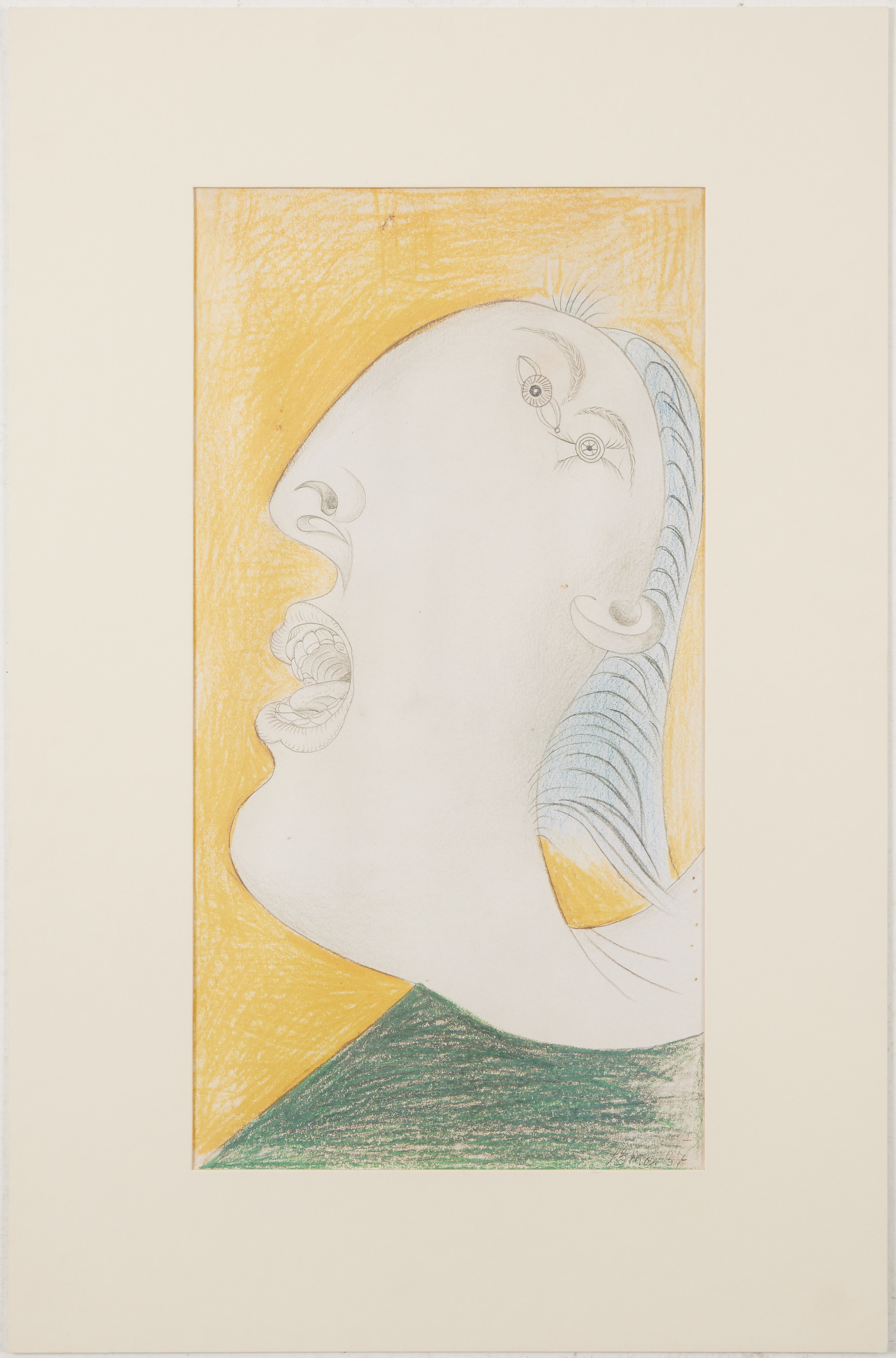 PABLO PICASSO. EFTER. Faksimilskiss, ur ”Guernica”, svensk utgåva, IPC International Publishing Company, 1990.