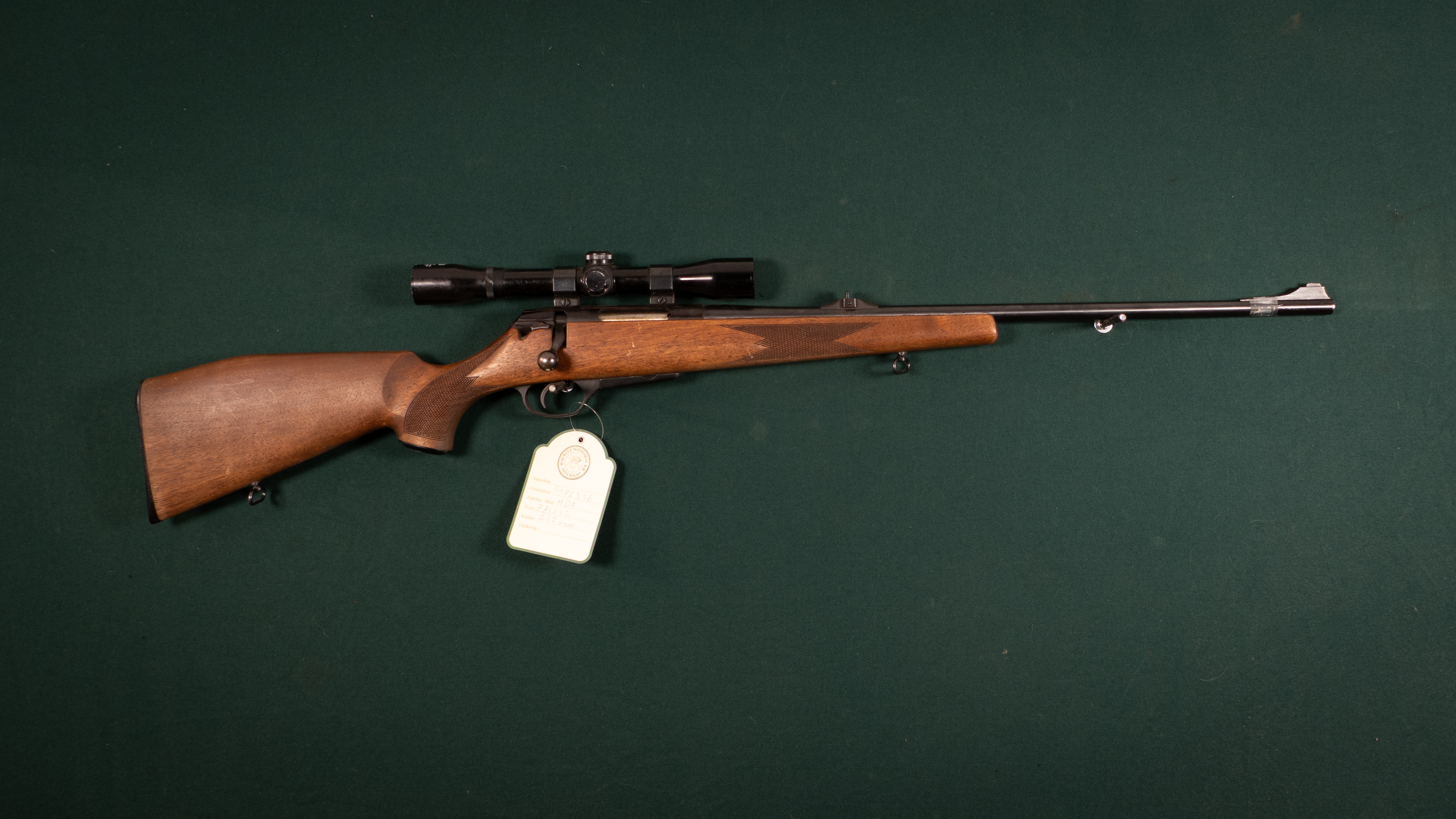 HDF kal. 222rem Tillv.nr. 771692.