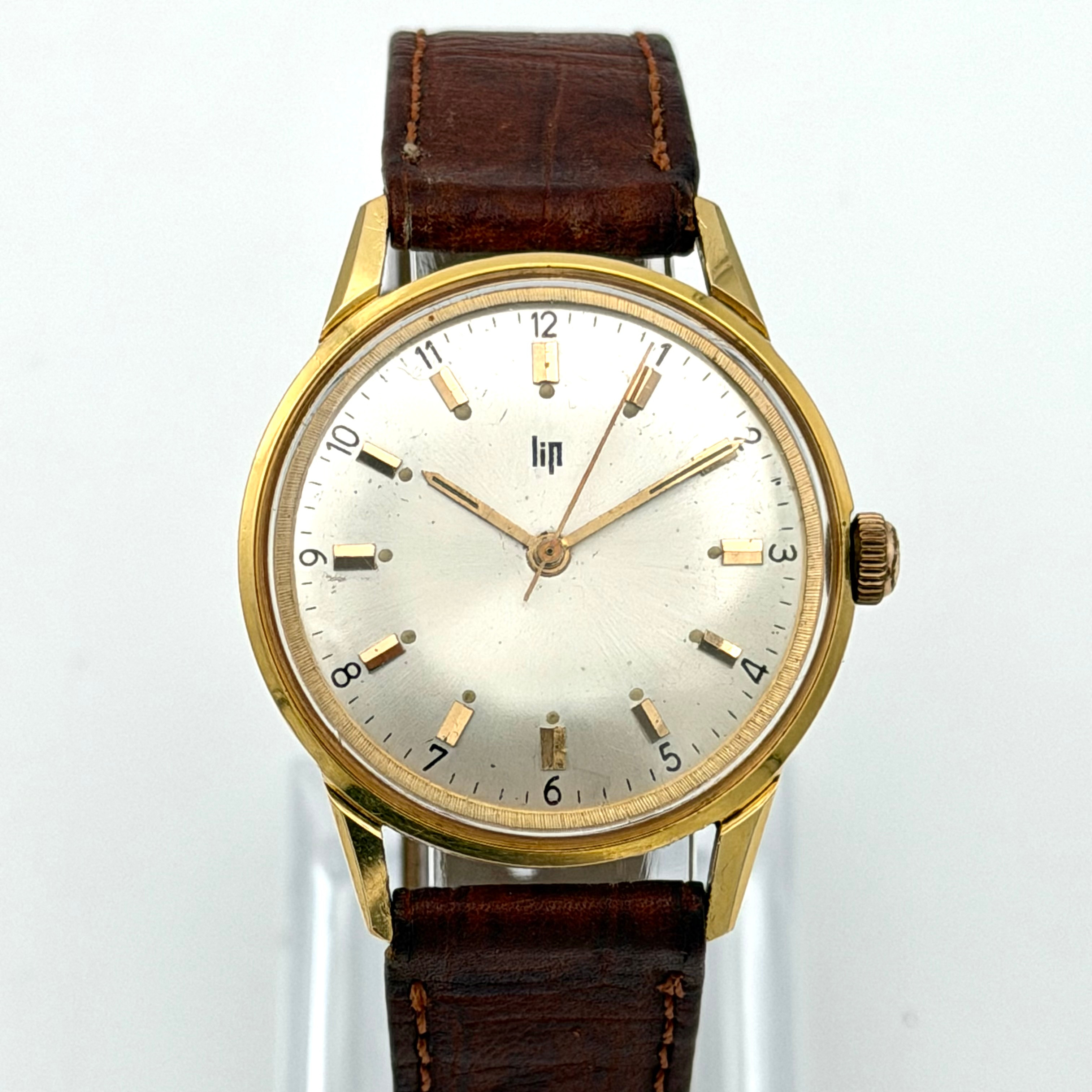 LIP, armbandsur, ca 1960/70-tal, manuell, gulddoublé, cal R137f.