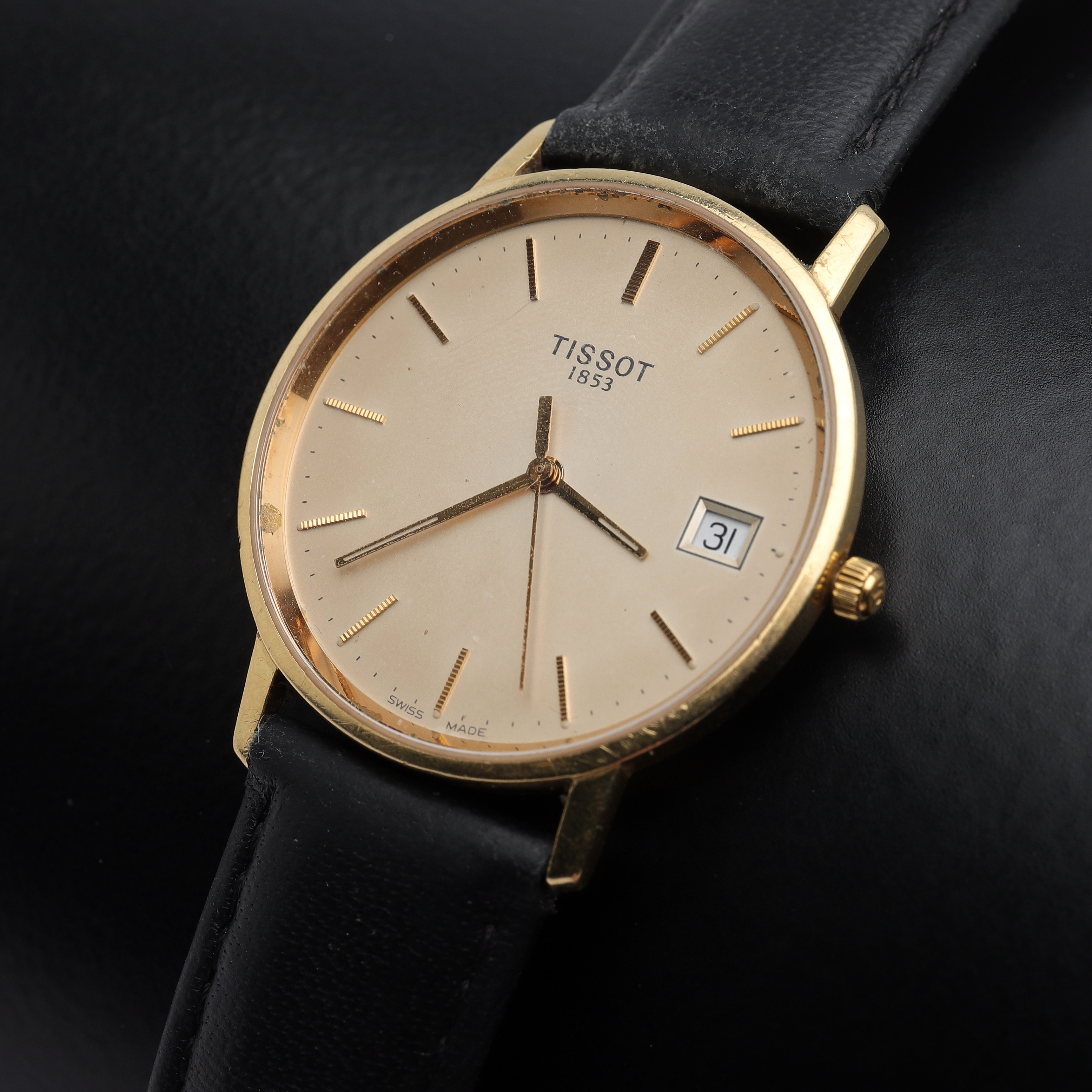 ARMBANDSUR, Tissot, 18k guld, datum.