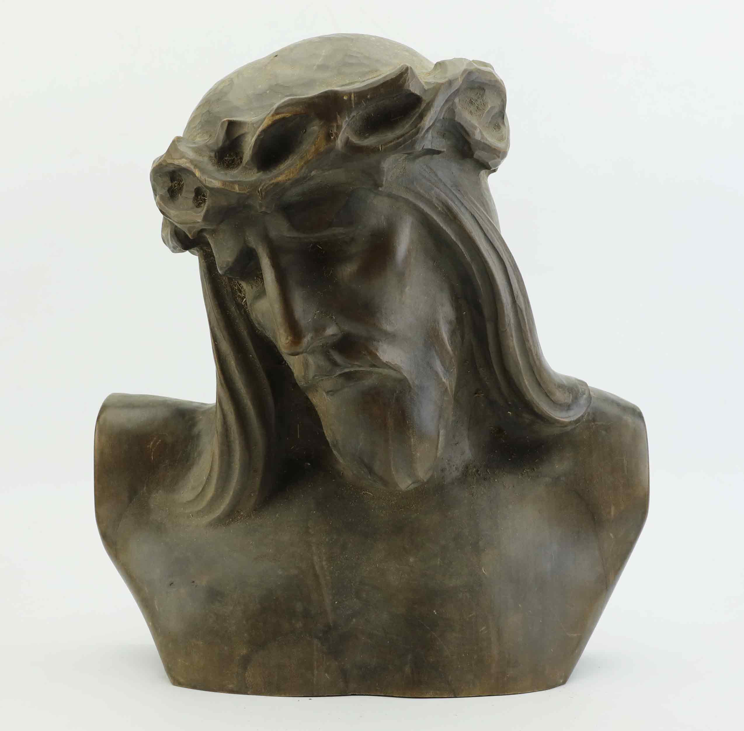BYST, Jesus kristus, efter Eugenie Marioton (Paris 1854-1933), trä, 1900-tal.