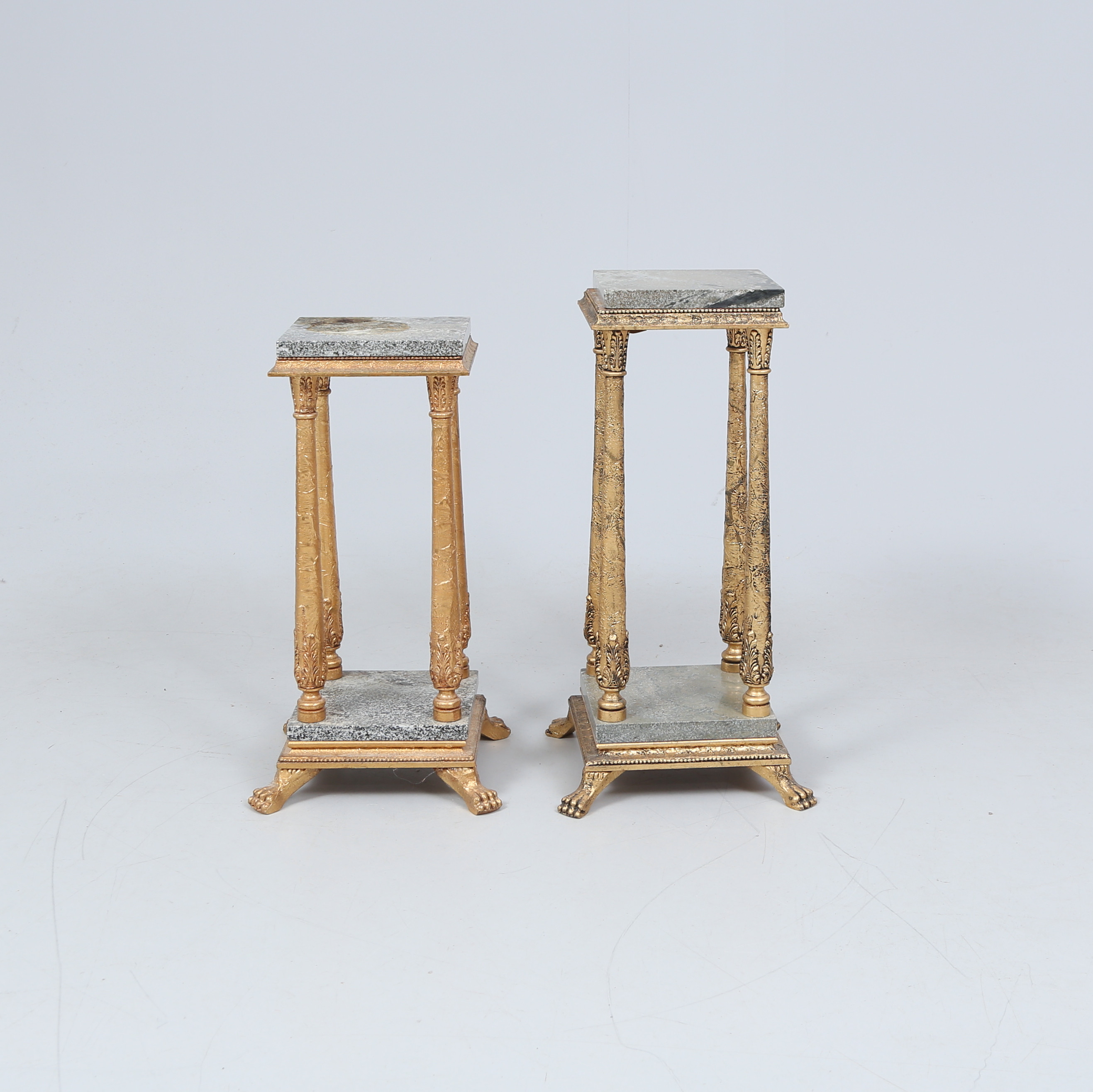 PIEDESTALER, 2 st, empire-stil, 1900-tal.