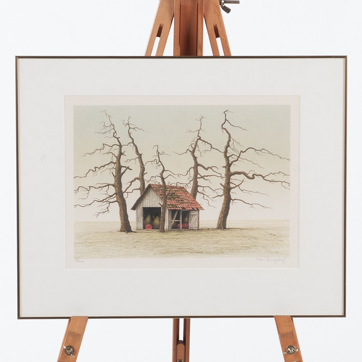 SVEN  LINGARDSZ. Färglitografi, signerad och numrerad.