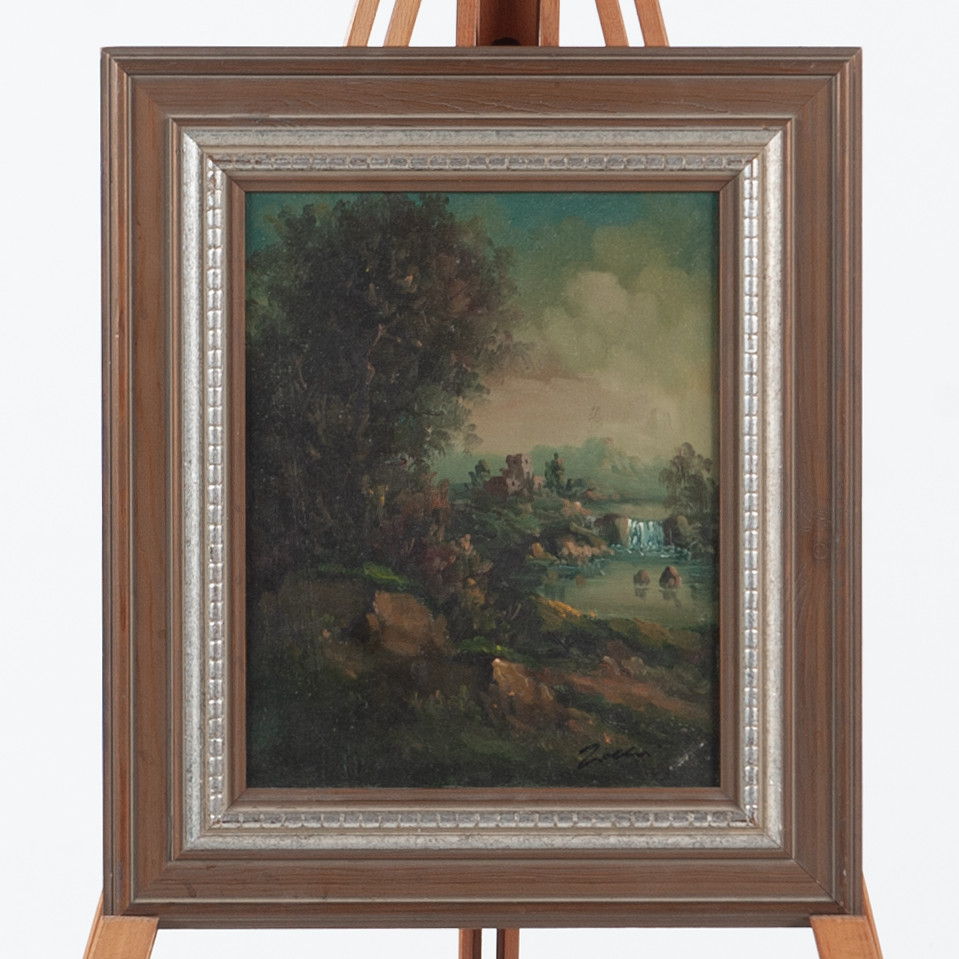 TANO ZACCARI (1920-1986). Olja på duk, landskap.