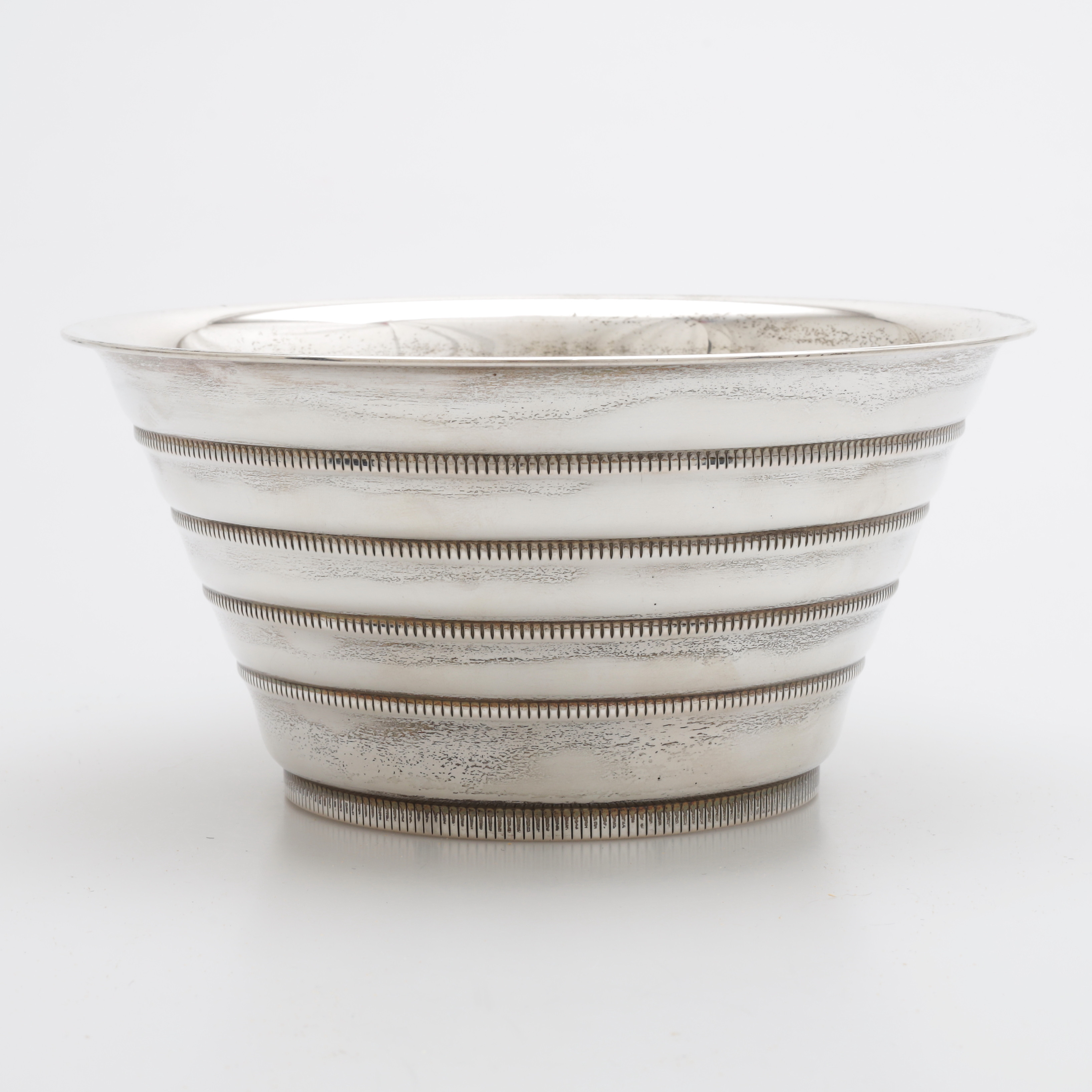 ERIK FLEMING. Skål, silver, art deco, GAB, 1934, vikt 297 gram.