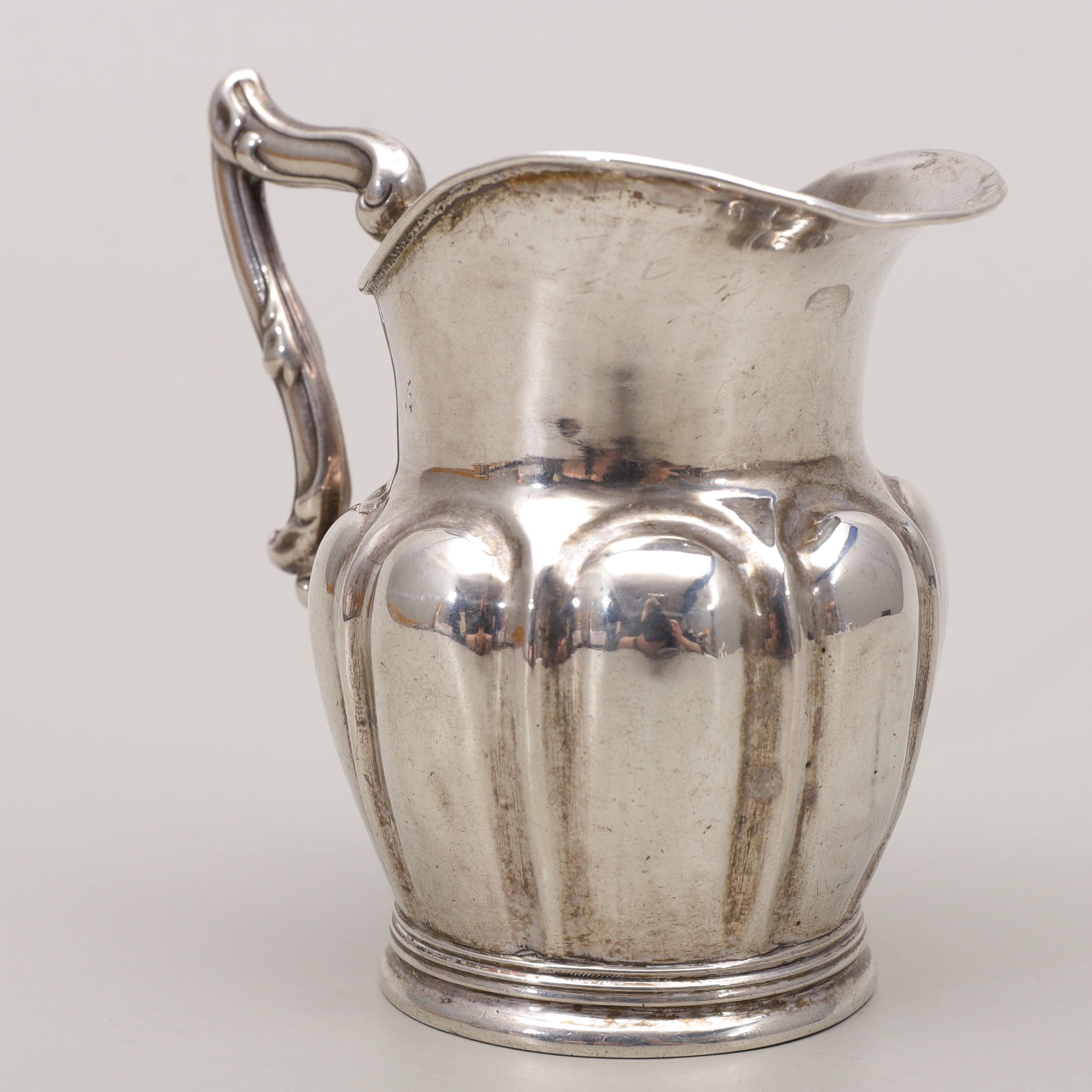 GUSTAF FOLCKER. Gräddkanna, silver, 1856, totalvikt 88 gram.