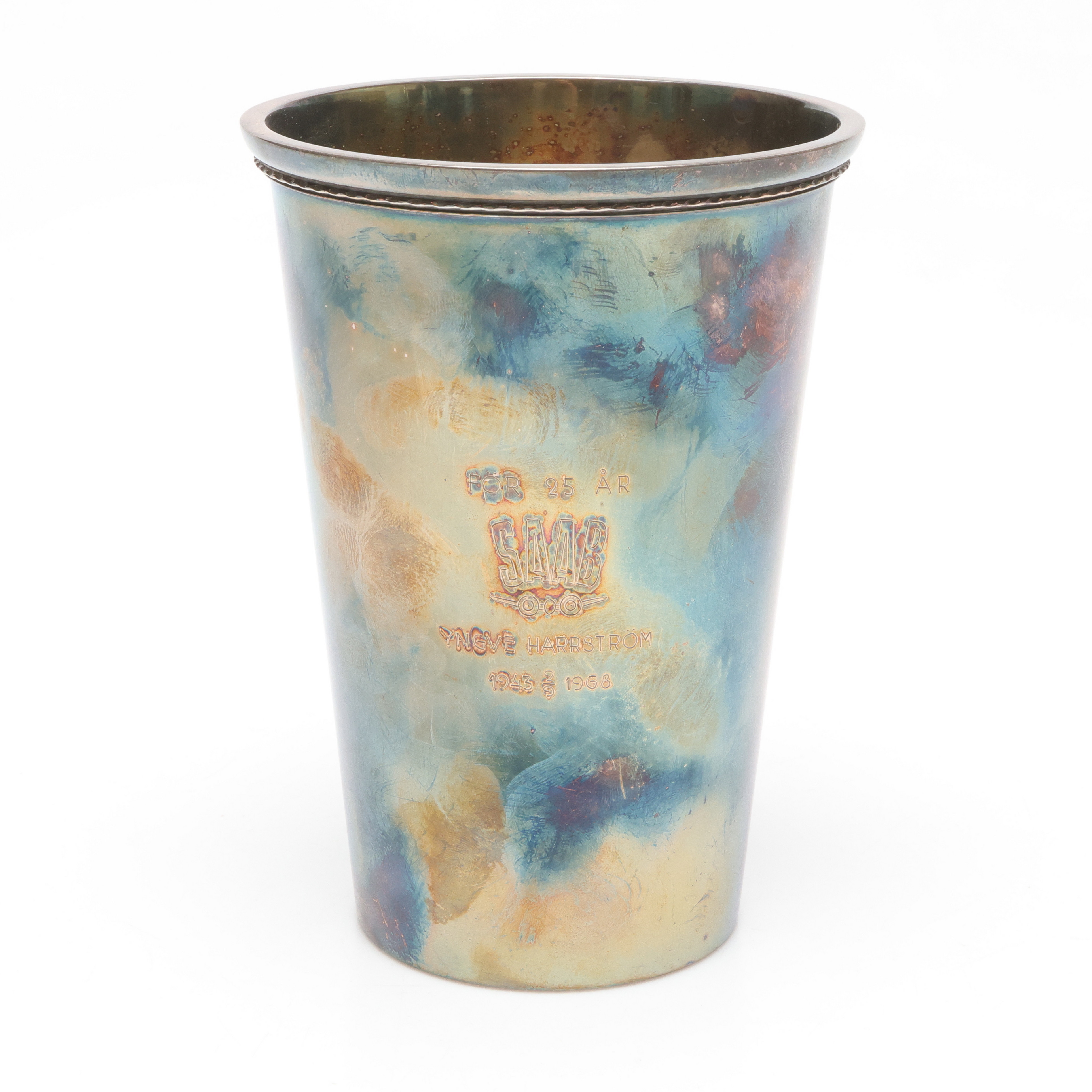 POKAL, silver, Sven Arne Gillgren, GAB, Stockholm. Vikt ca 360 g.