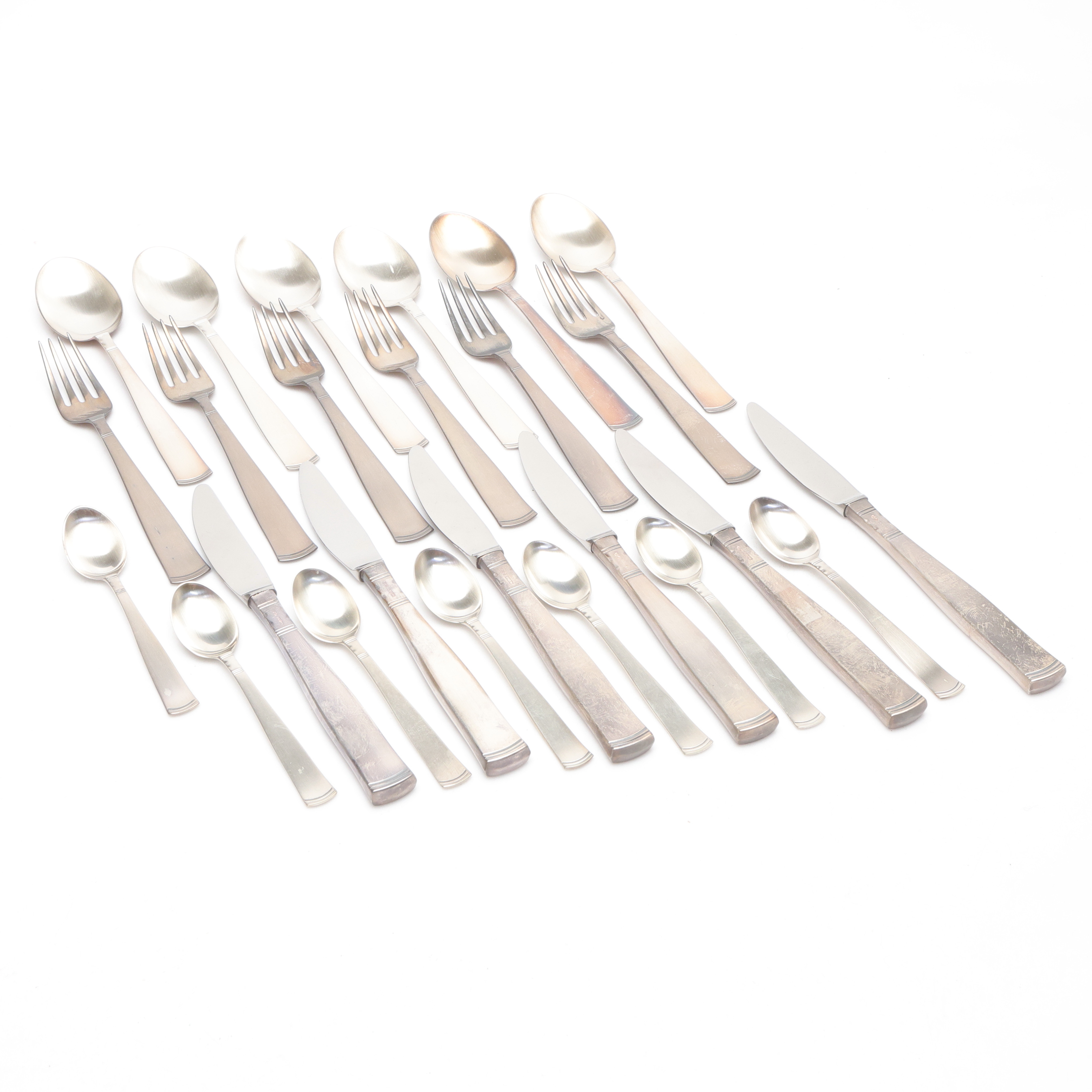 BESTICKSERVIS, 25 delar, silver, ''Rosenholm''.
