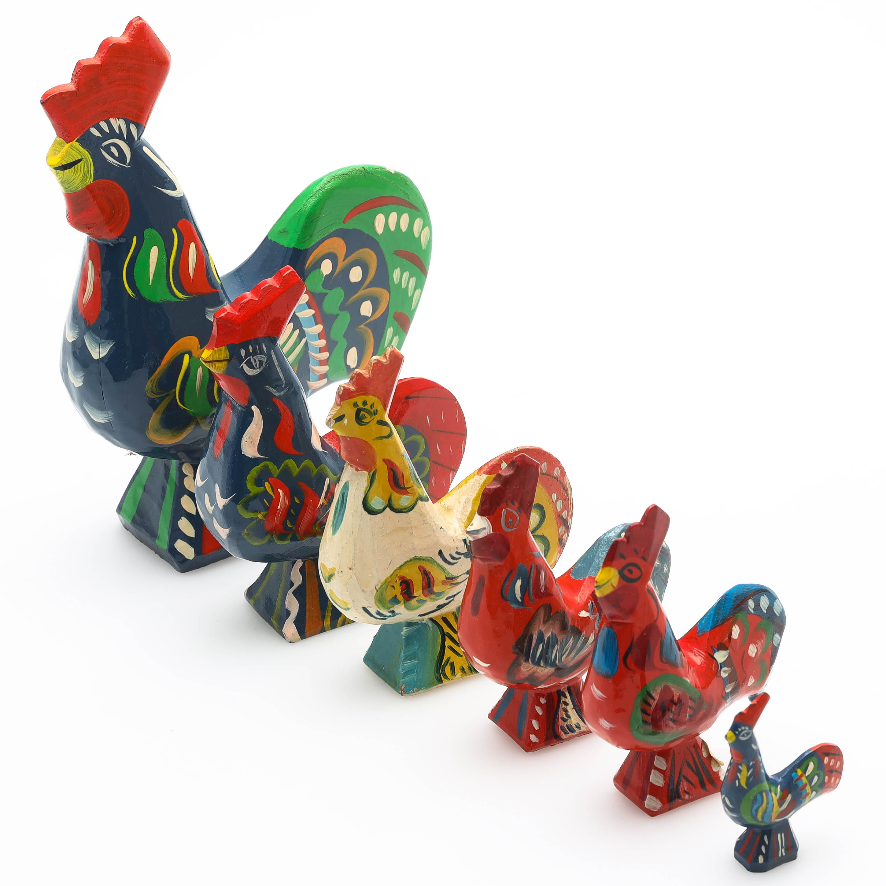 DALATUPPAR, 6 st, bland annat Nils Olsson, Nusnäs, 1900-tal.