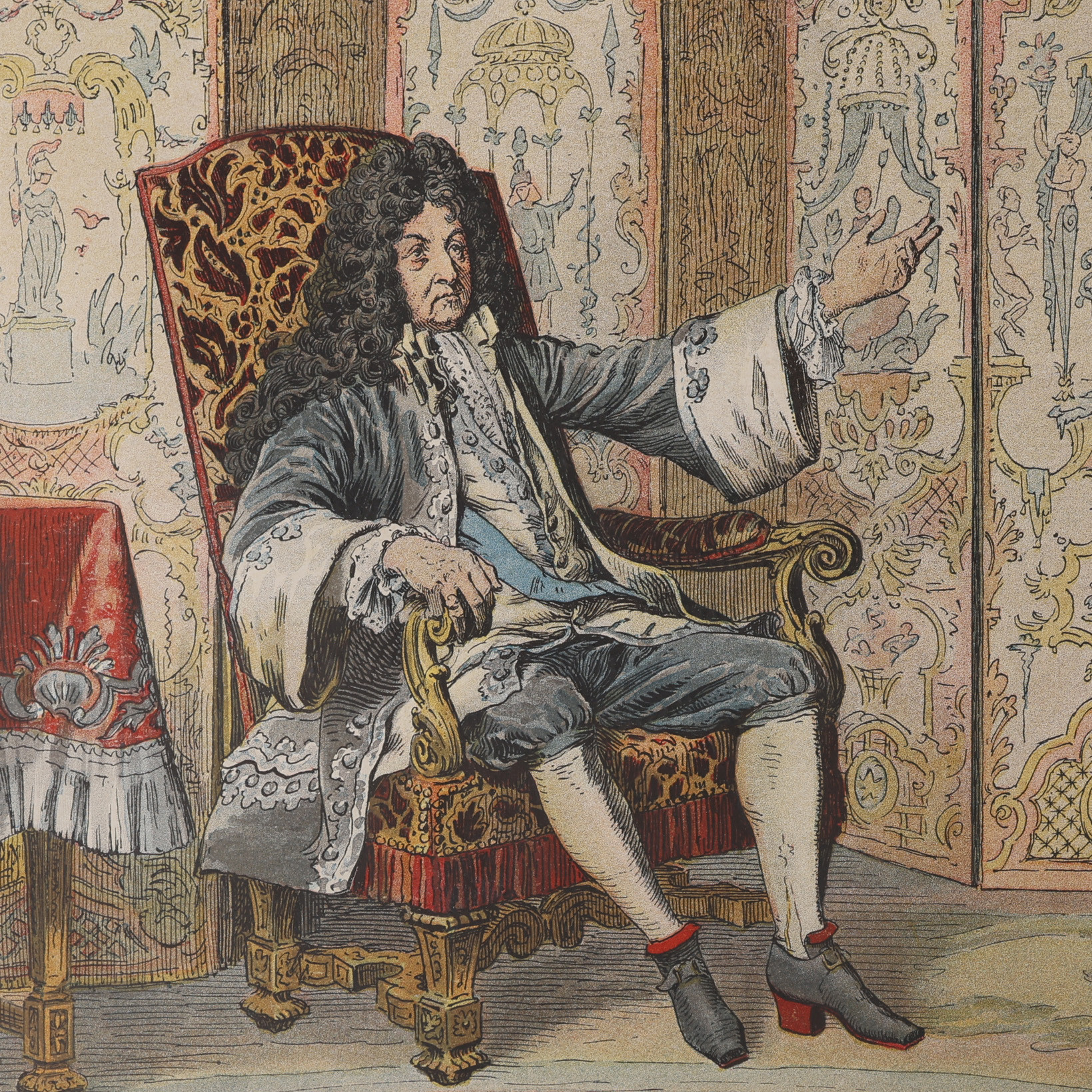 GUSTAVE TOUDOUZE'S LE ROY SOLEIL VACKERT ILLUSTRERAD I FÄRG AV MAURICE LELOIR. FÖRSTA UPPLAGAN 1904.
