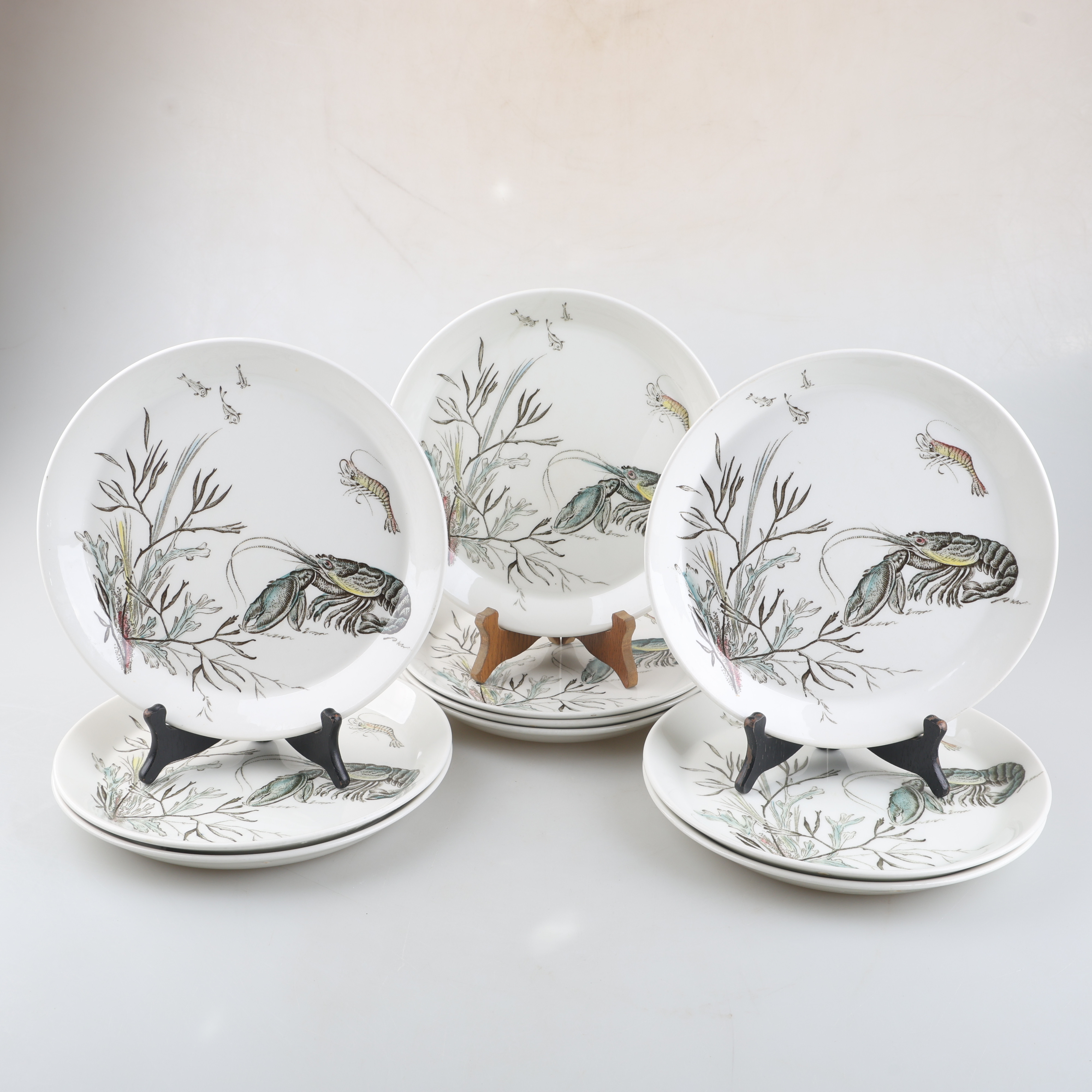 TALLRIKAR, 10 stycken, "Fish", Johnson Bros, England.