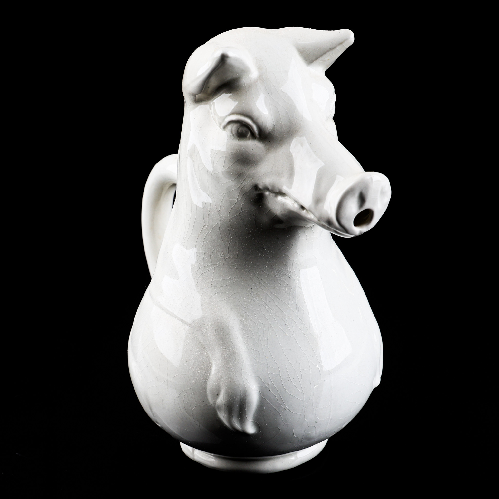 KANNA i form av gris, porslin, Burleigh, Staffordshire, England.