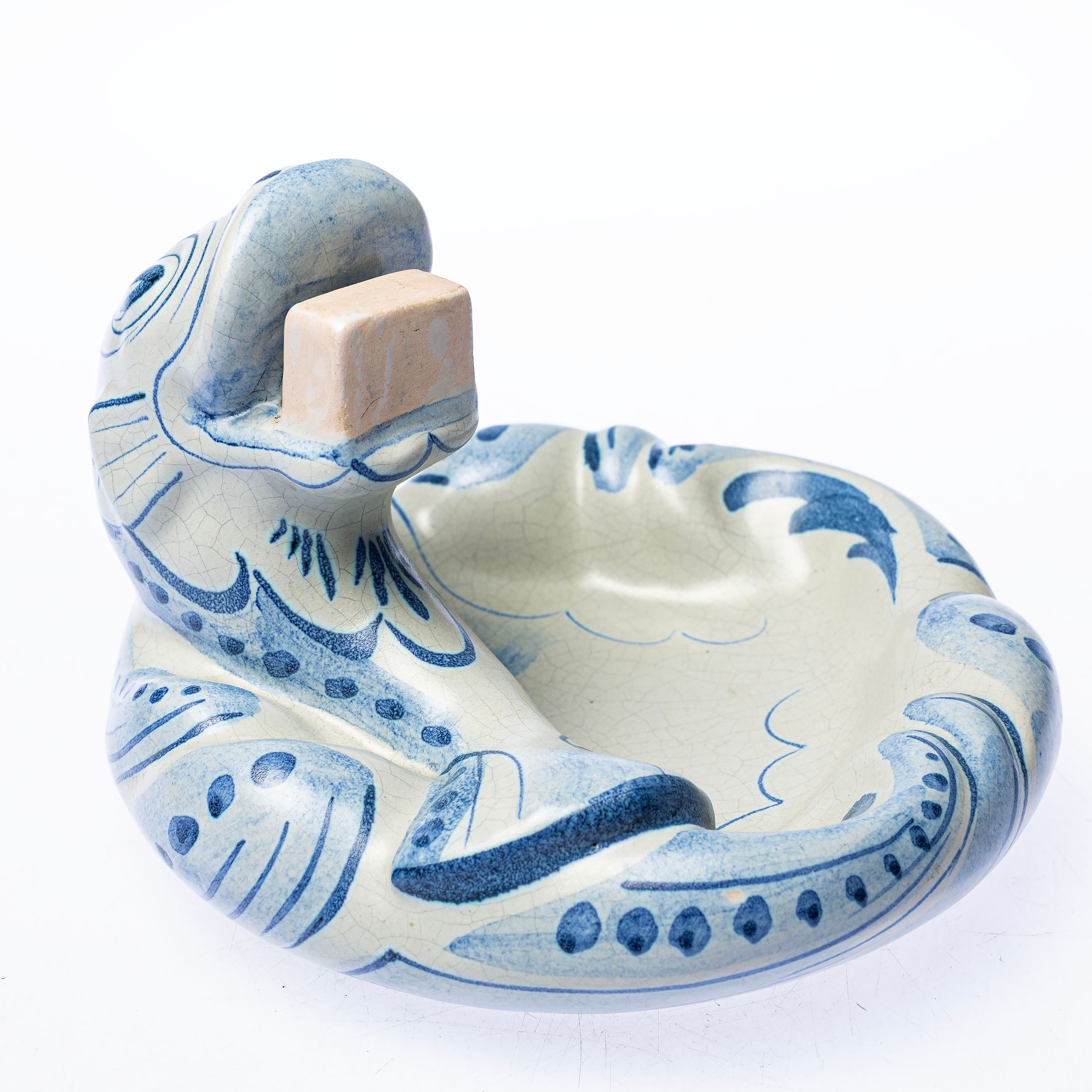 ALLAN EBELING, askfat med tändstickshållare, Bo Fajans.