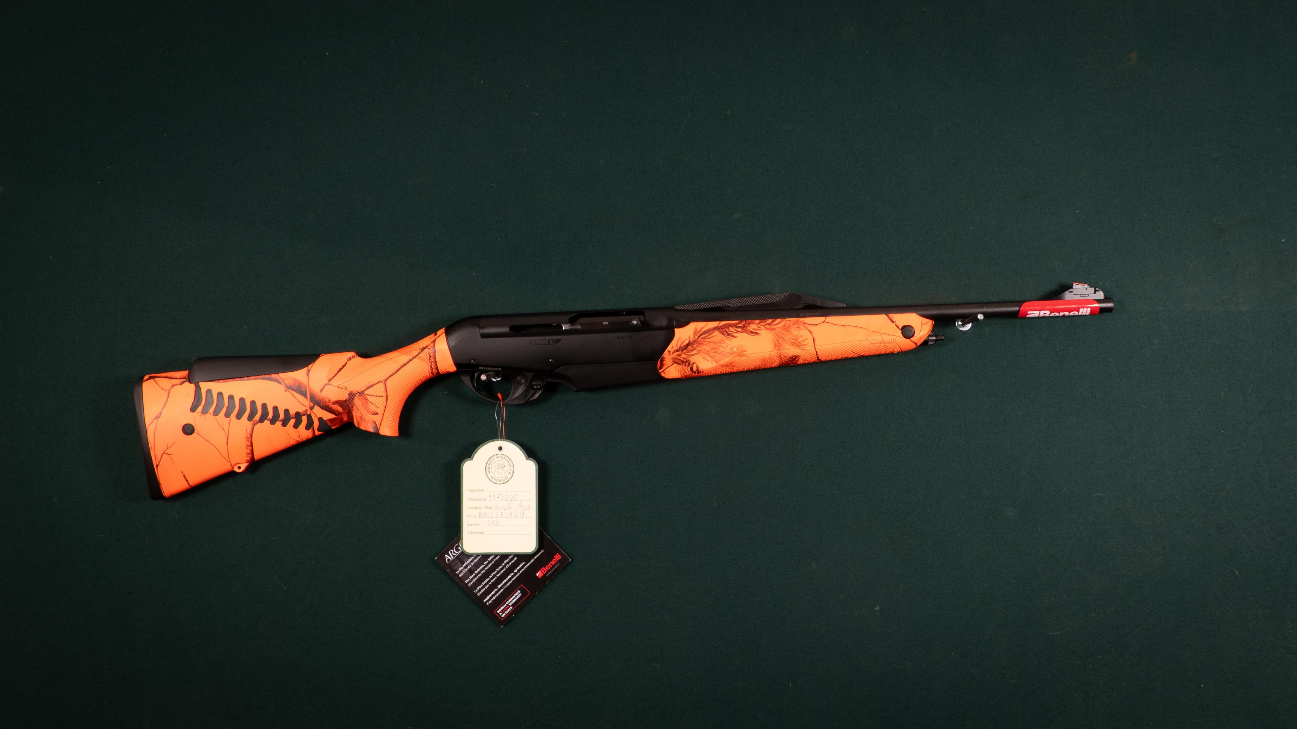 Benelli Argo kal. 308 Tillv.nr. BB155524Q19.