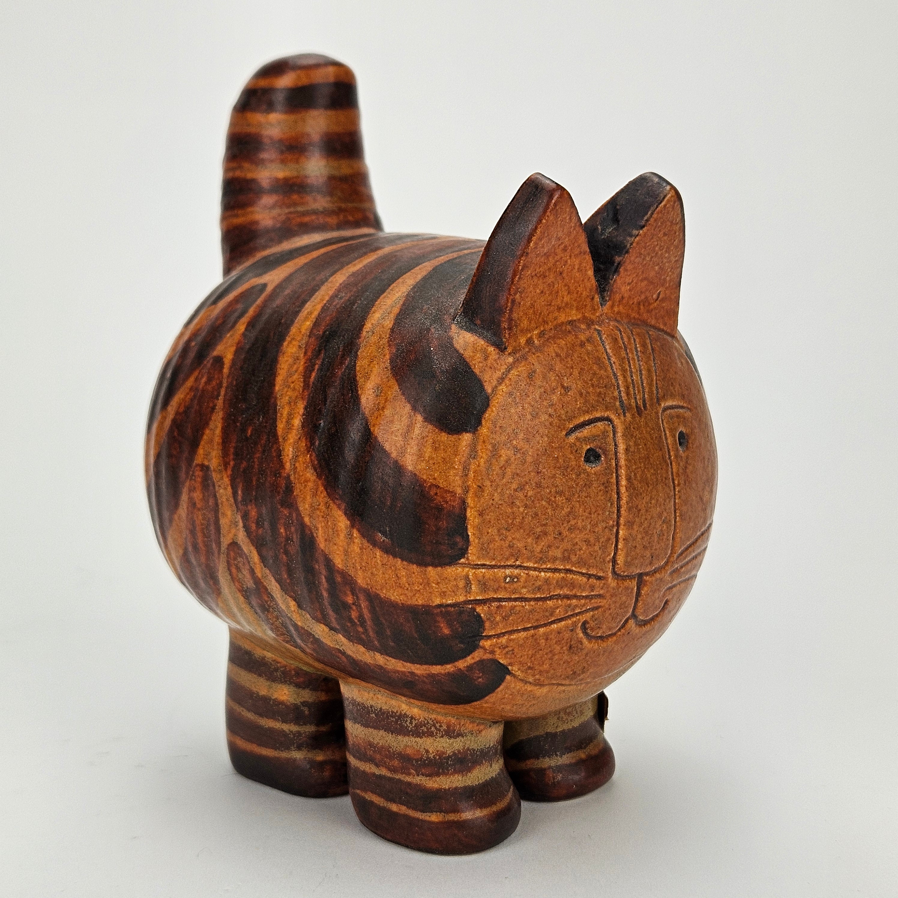 LISA LARSON. Figurin, stengods, "Stora katten", Gustavsberg.