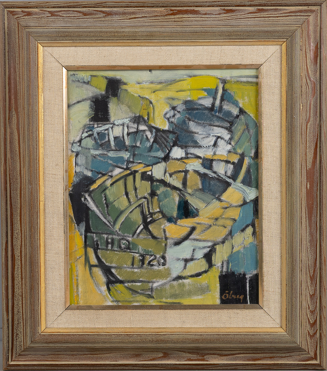 ANNA ÖBERG (1930). Olja på duk, signerad.