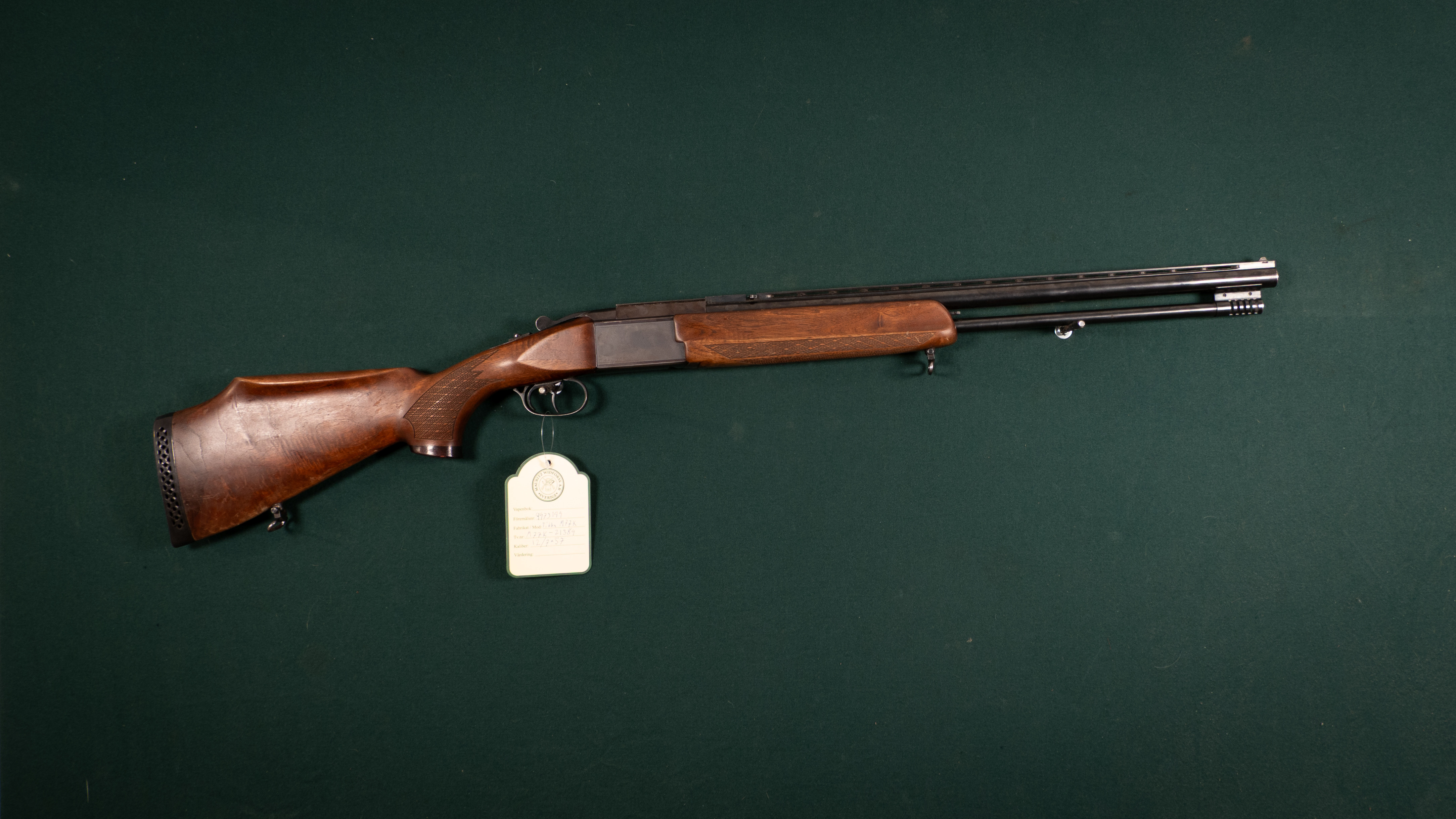 Tikka M77K kal. 12/7x57 Tillv.nr. M77K-21389.