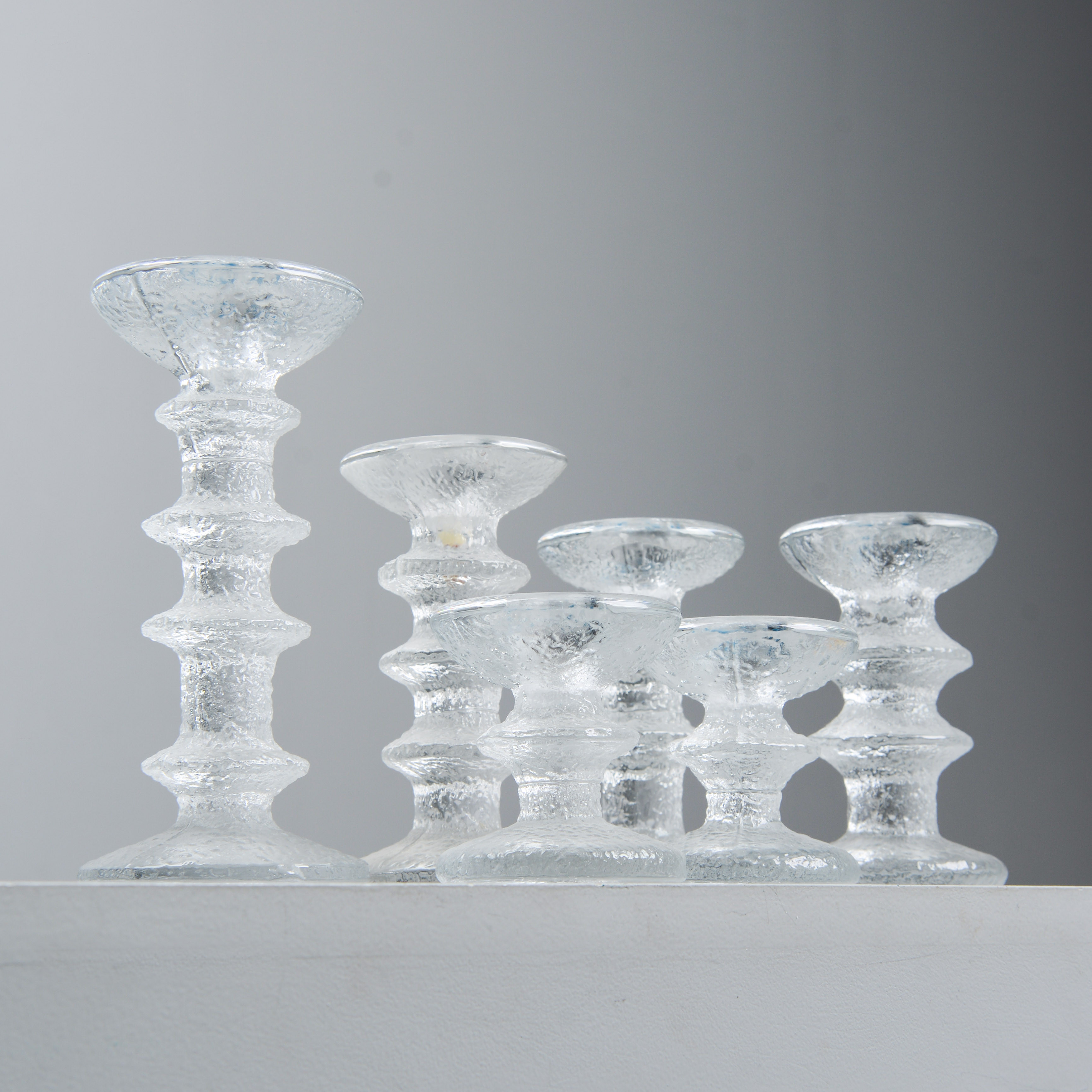 TIMO SARPANEVA. Ljusstakar, 6 st, "Festivo", Iittala.