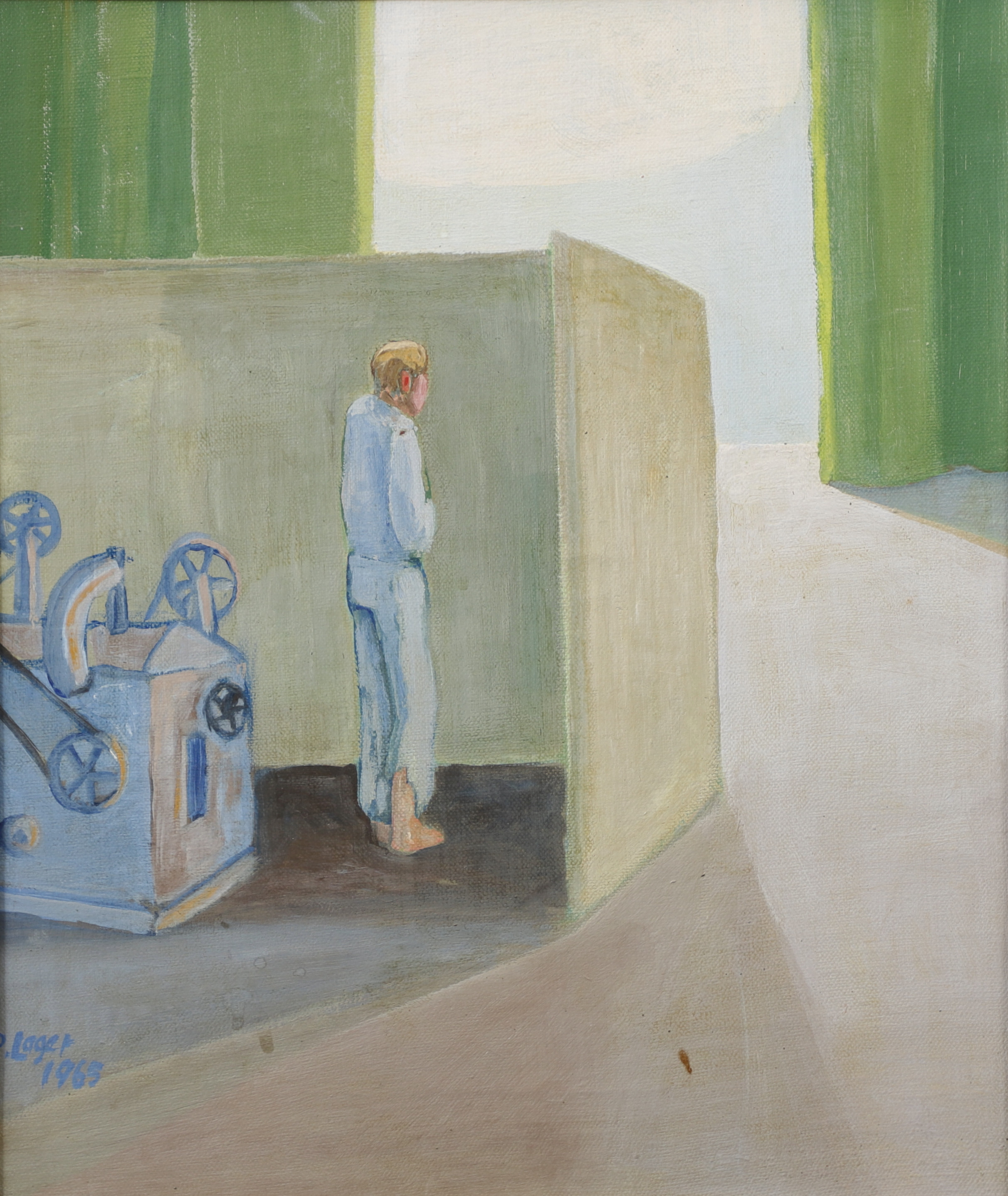 PAUL LAGER. "Resignation", olja på duk, signerad och daterad 1965.
