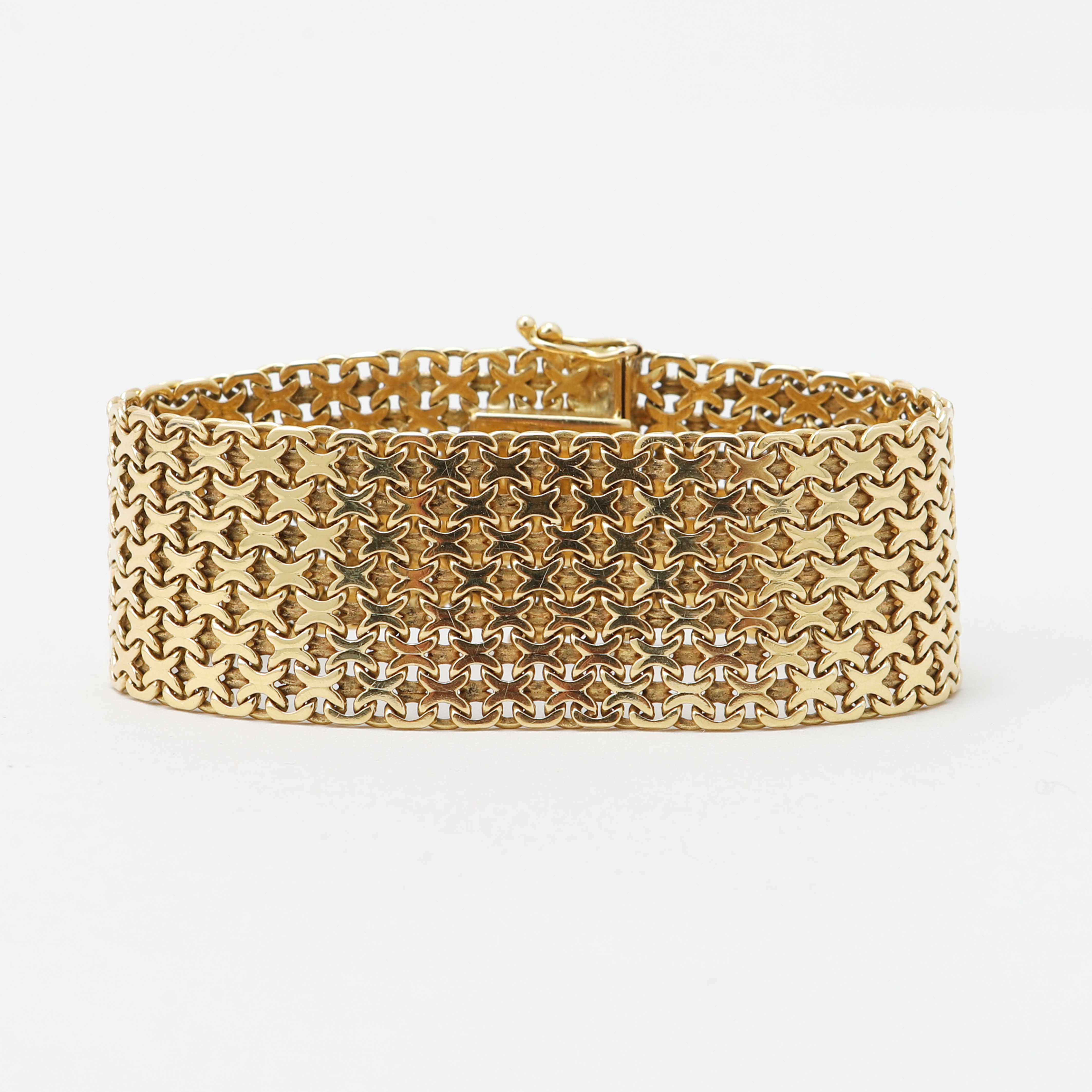 ARMBAND, 18k guld, vikt ca 53 gram.