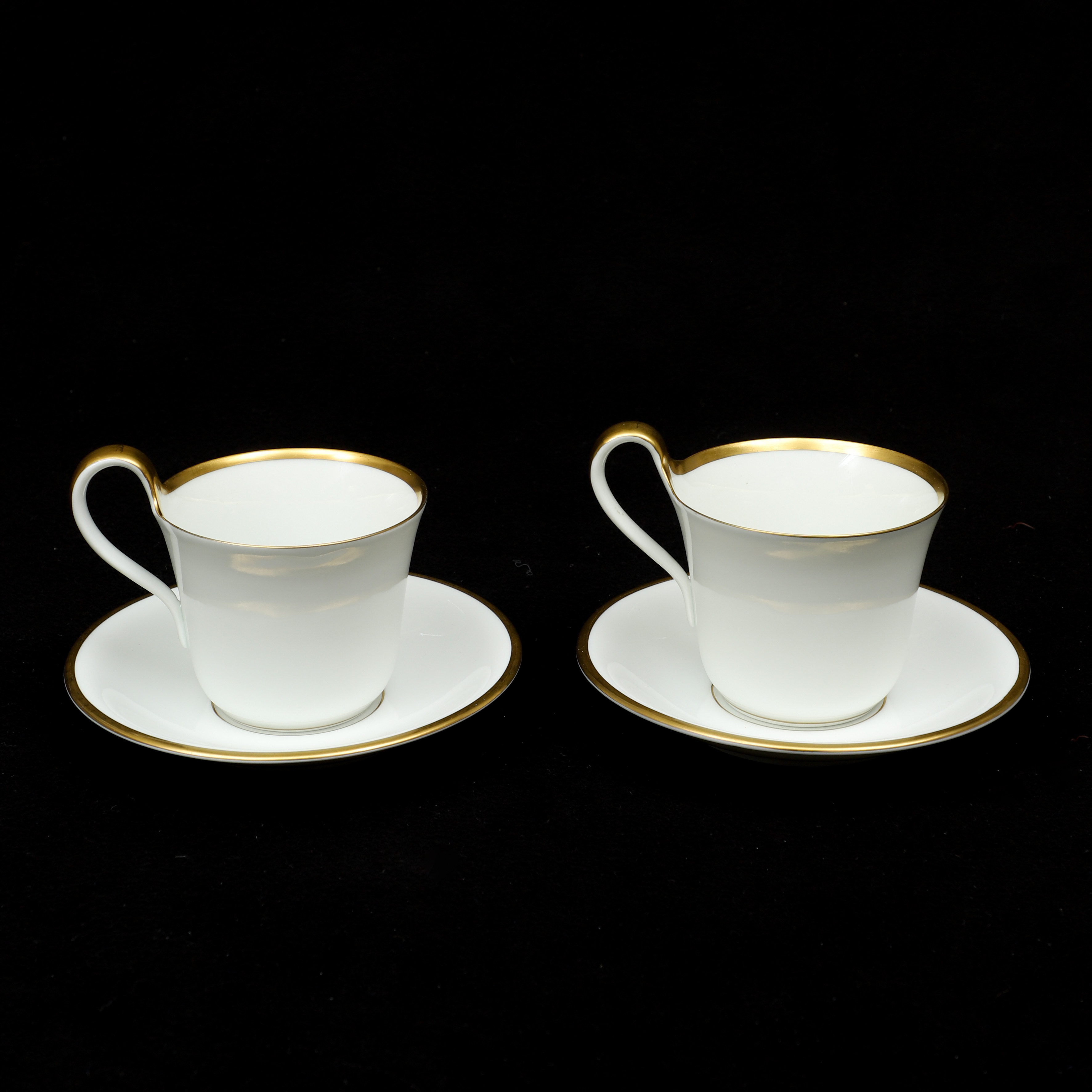 KOPPAR MED FAT, 2 st, "Golden Sun", Bing & Grøndahl, Danmark.