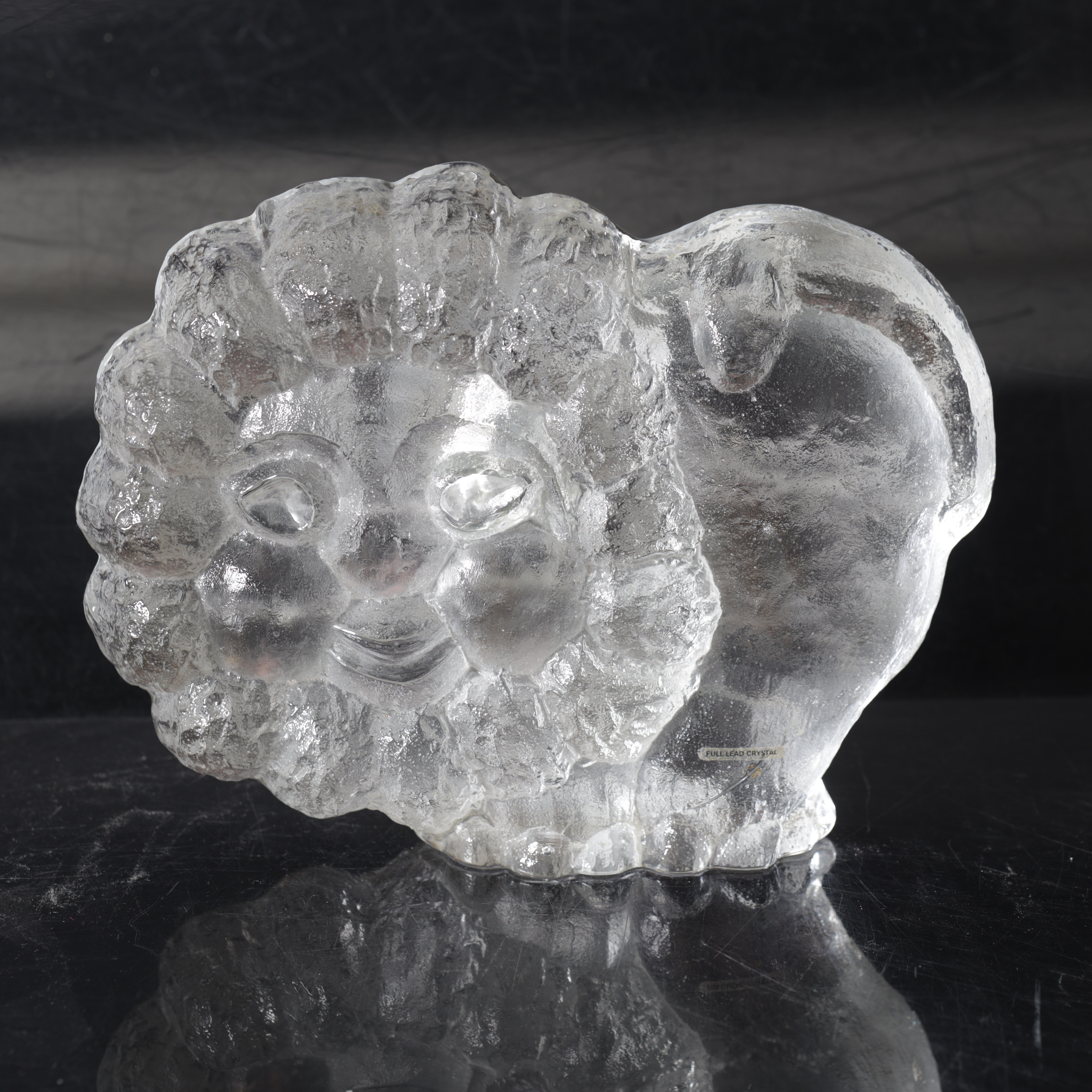 LARS HELLSTEN. Väggskulptur, glas, Skruf, 1900-tal.