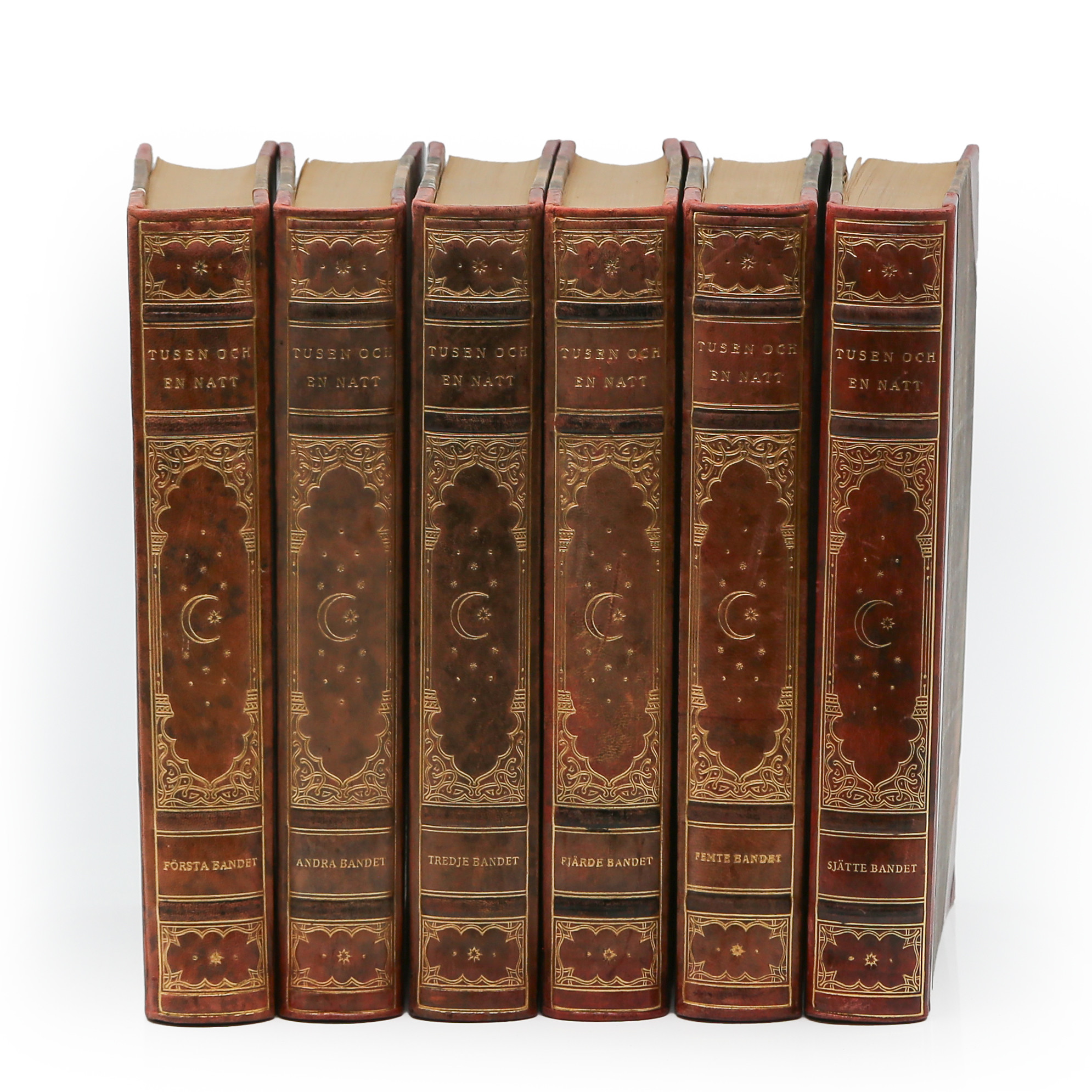 "TUSEN OCH EN NATT" 1928 BALTISKA FÖRLAGET A.-B, 6 BAND.