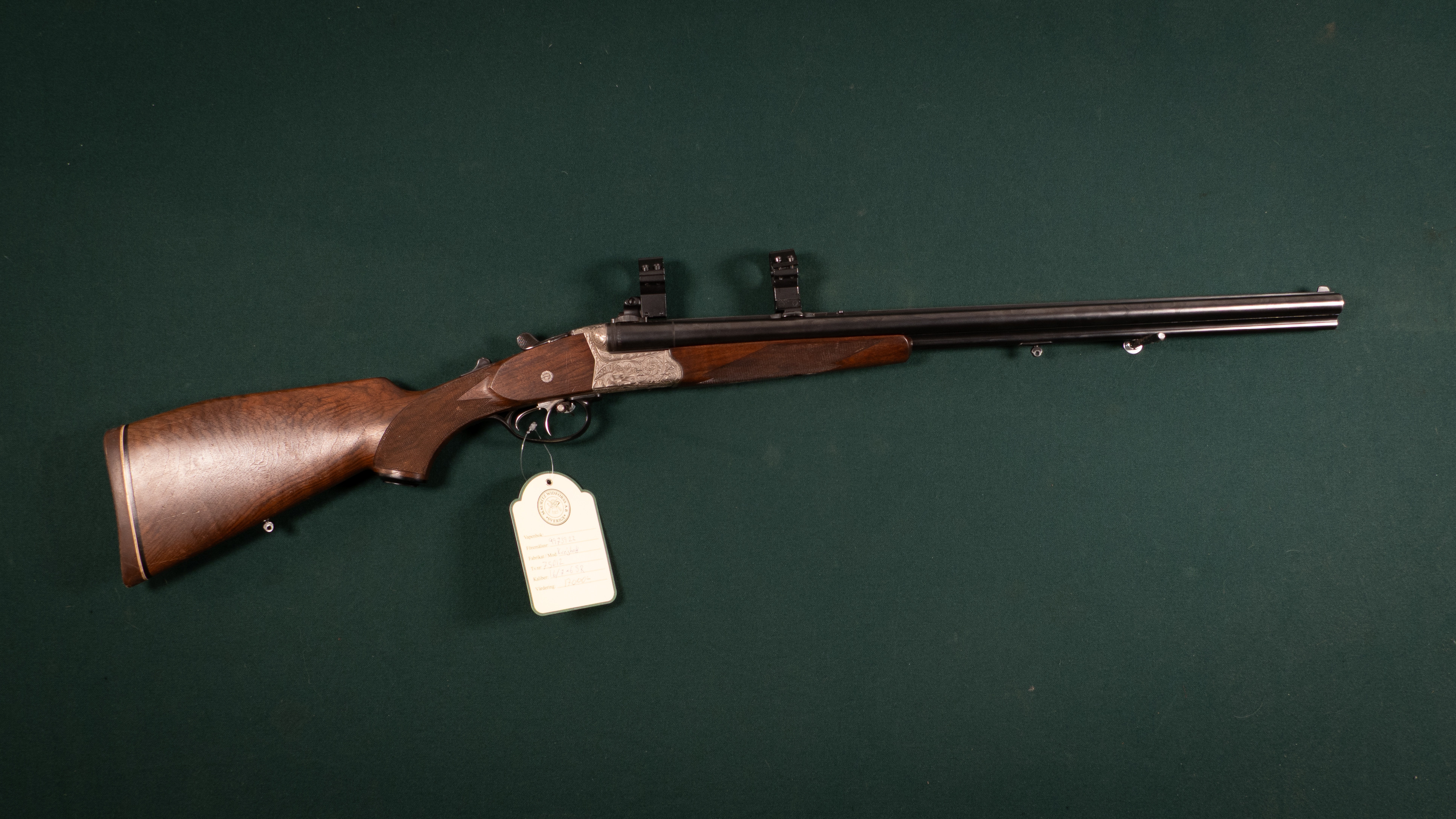 Krieghoff kal. 16/7x65R Tillv.nr. 75012.