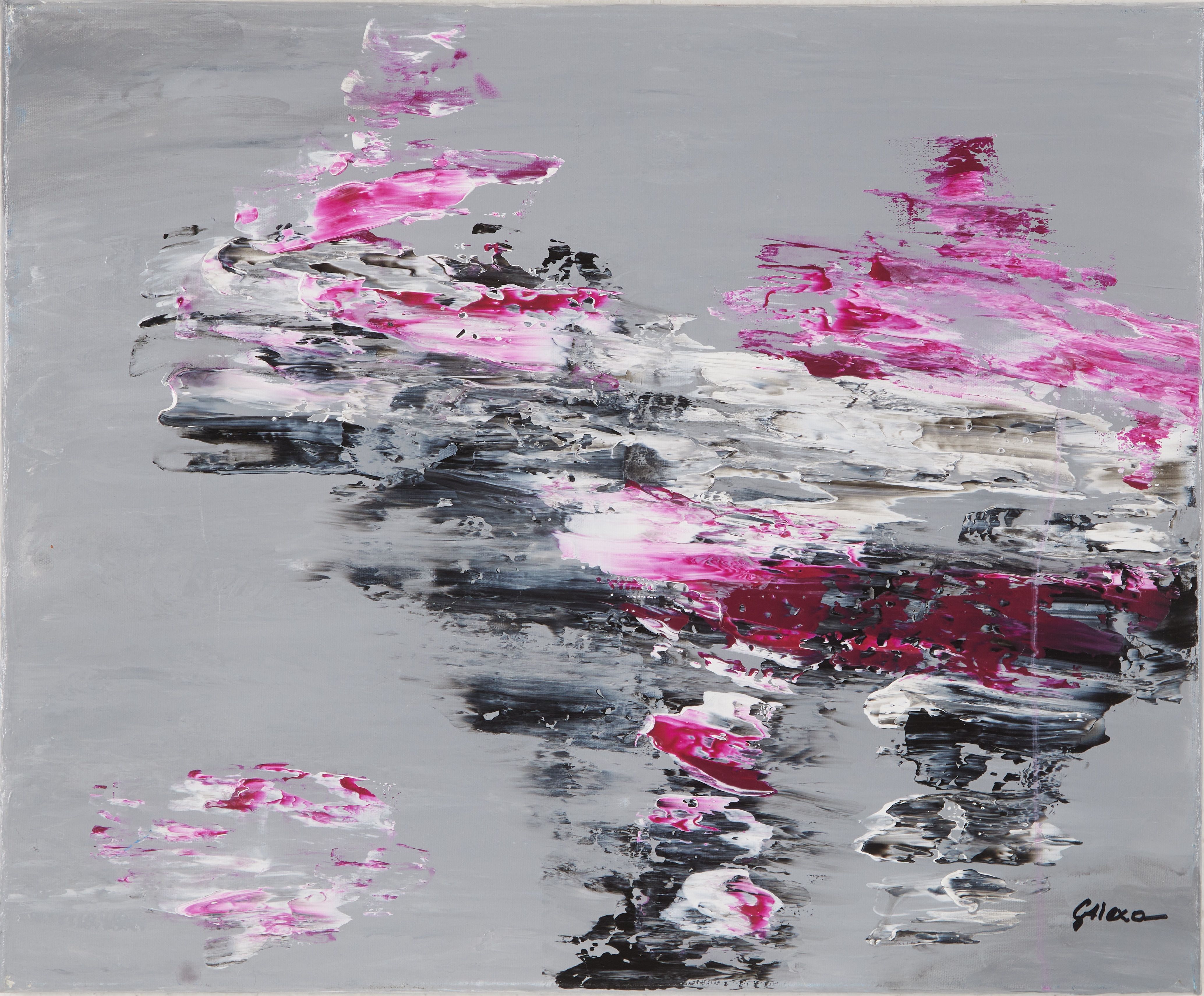 GABRIELLA ALEXA (F. 1964). Abstrakt komposition, olja på duk, signerad.