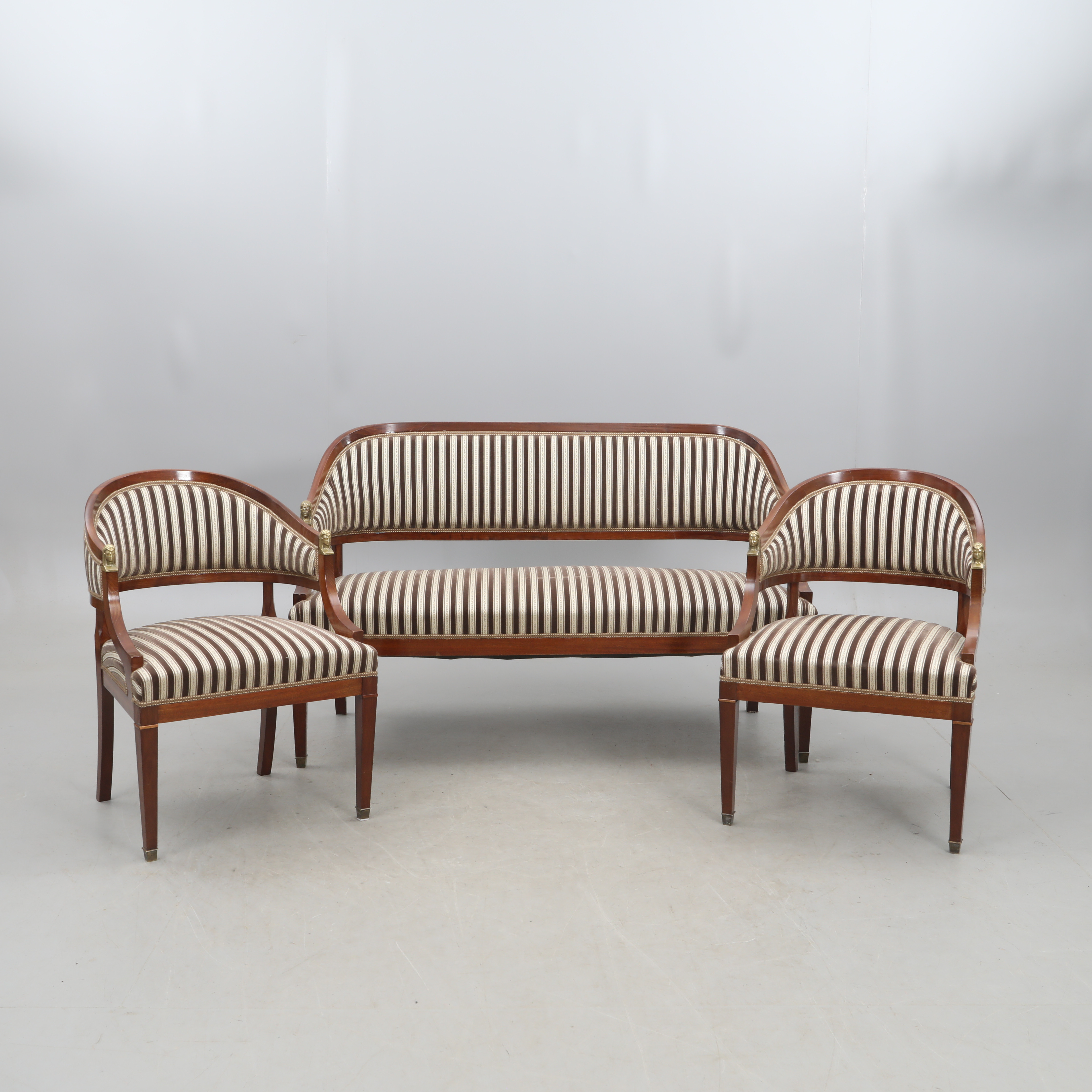 SALONGSMÖBLER, 3 delar, Empir, 1900-talets början.