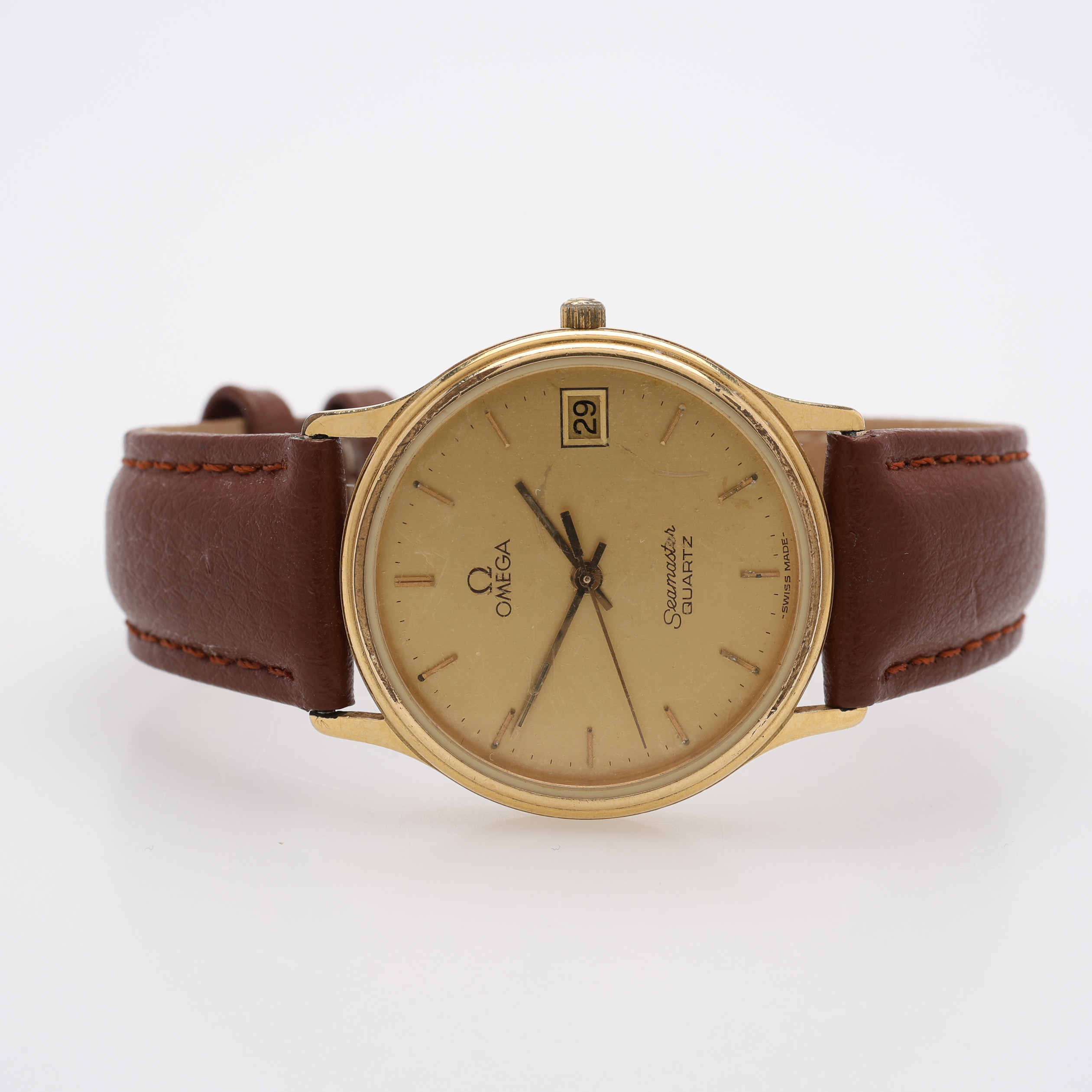 ARMBANDSUR, DOUBLÉ, OMEGA SEAMASTER, QUARTZ, 1980-TAL.