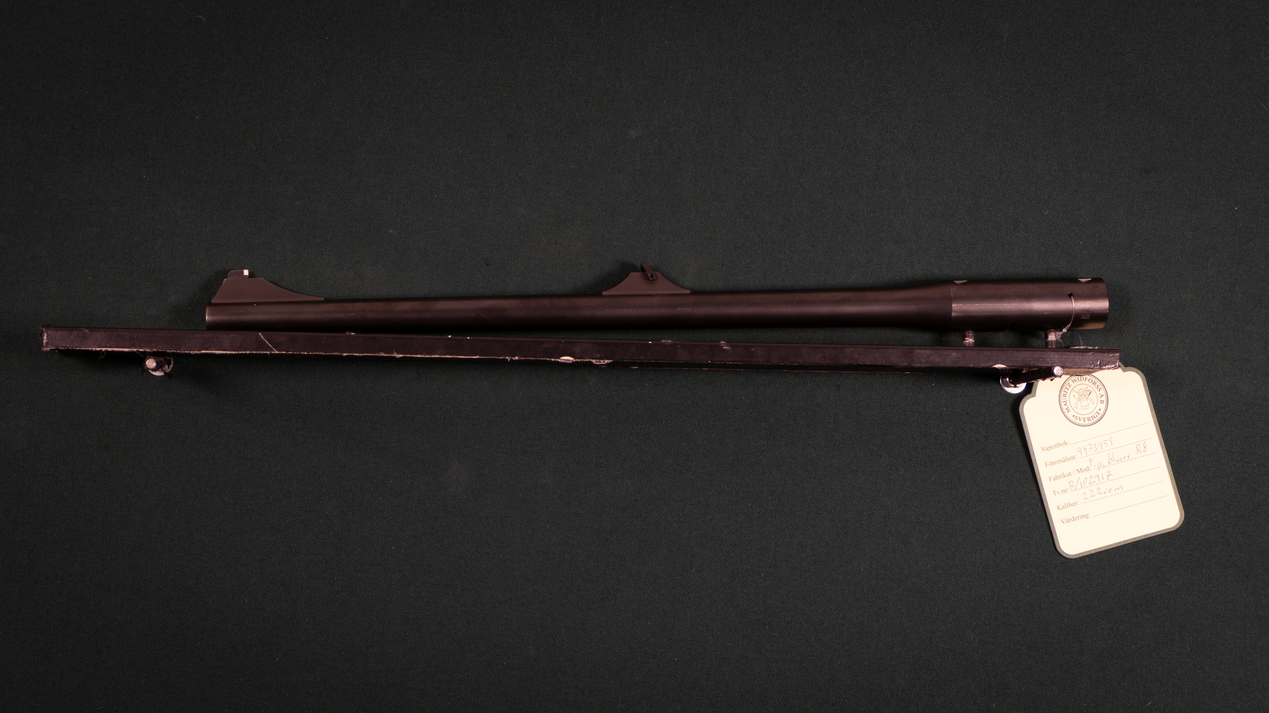 Pipa Blaser R8 kal. 222 rem Tillv.nr. R/102417.