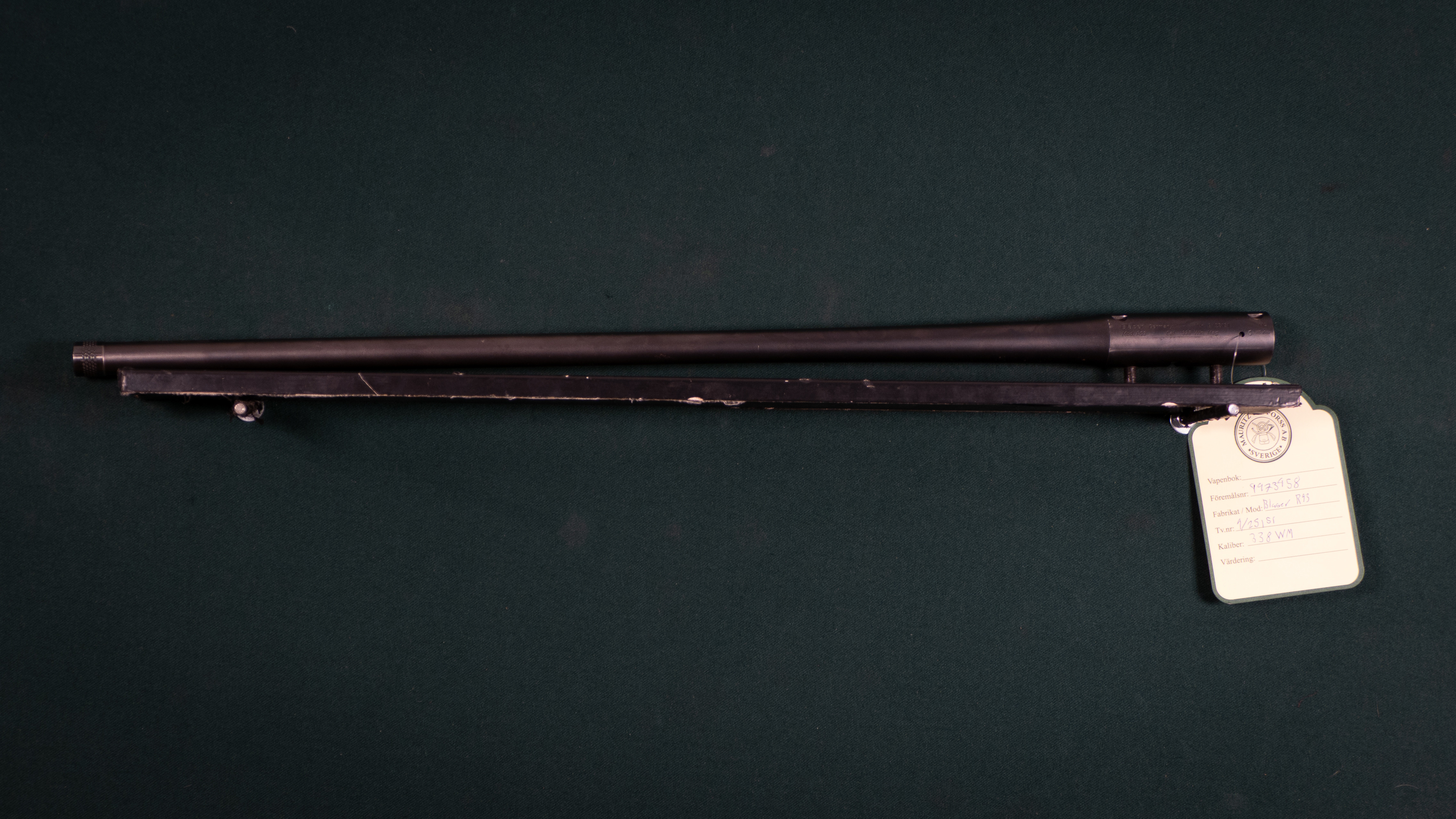 Blaser R93 kal. 338WM Tillv.nr. 9/25151.