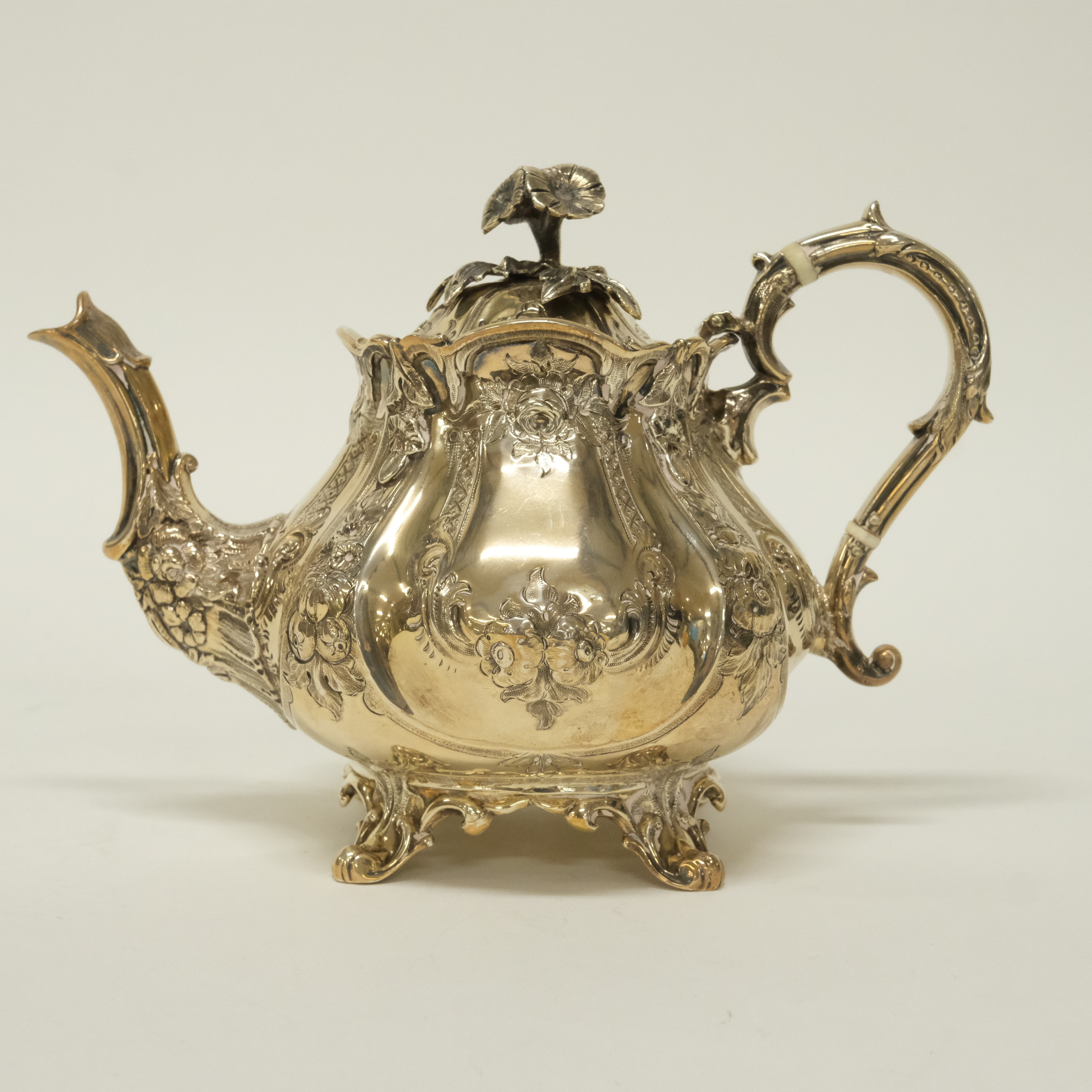 KANNA, ROKOKOSTIL, SILVER, MARTIN HALL & CO, 1858, SHEFFIELD, ENGLAND.