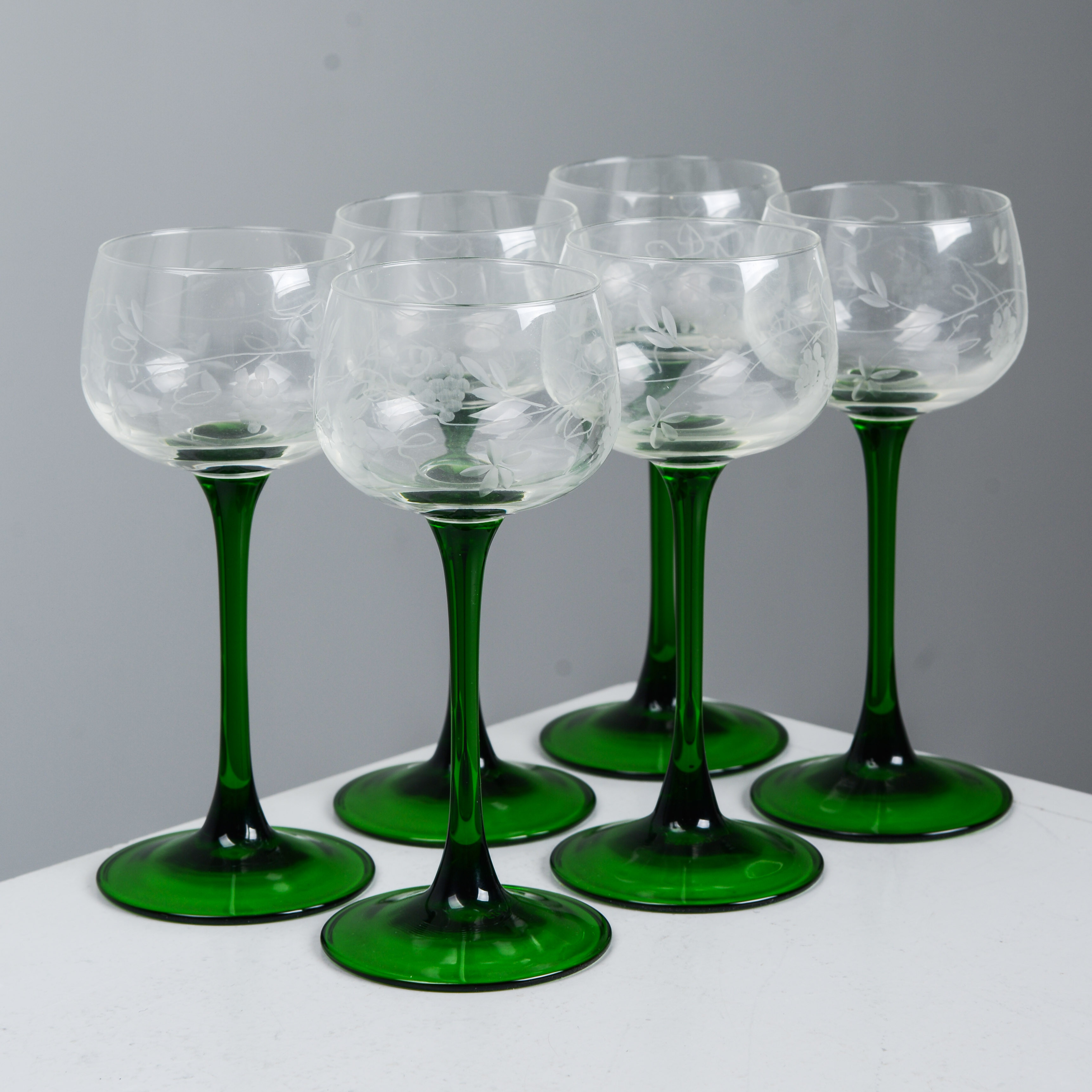 VITVINSGLAS, 6 st, 1900-talets andra del.