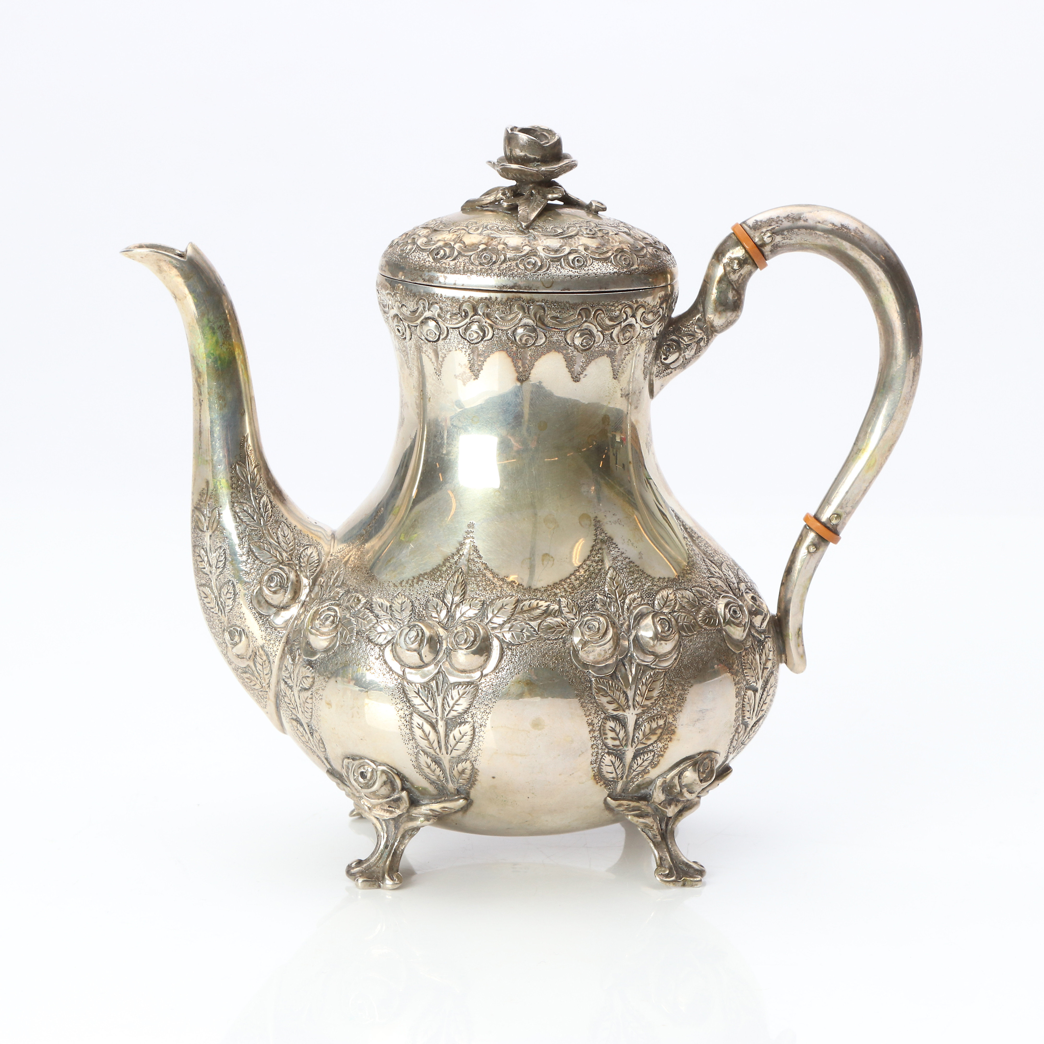 MOCCAKANNA. Silver. Vikt ca 720 gram. Svenska importstämplar.