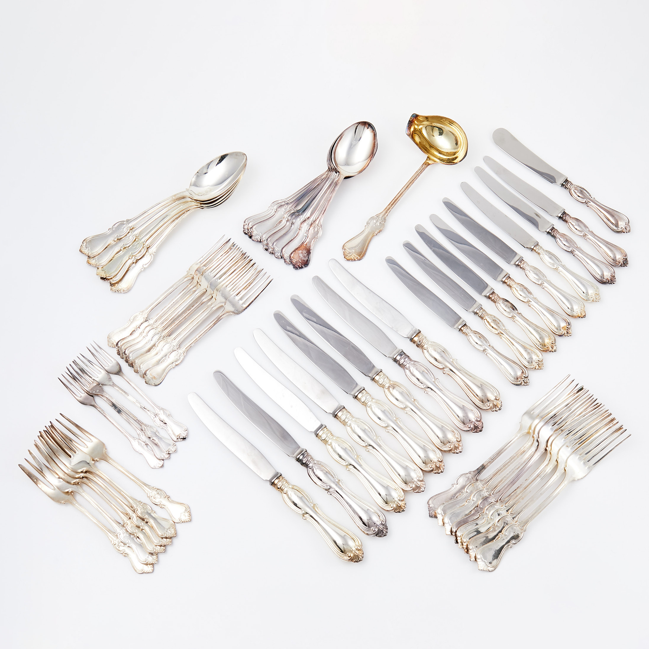 BESTICKDELAR, 58 dlr, "Olga", 830/1000 silver, GAB, 1970-tal.