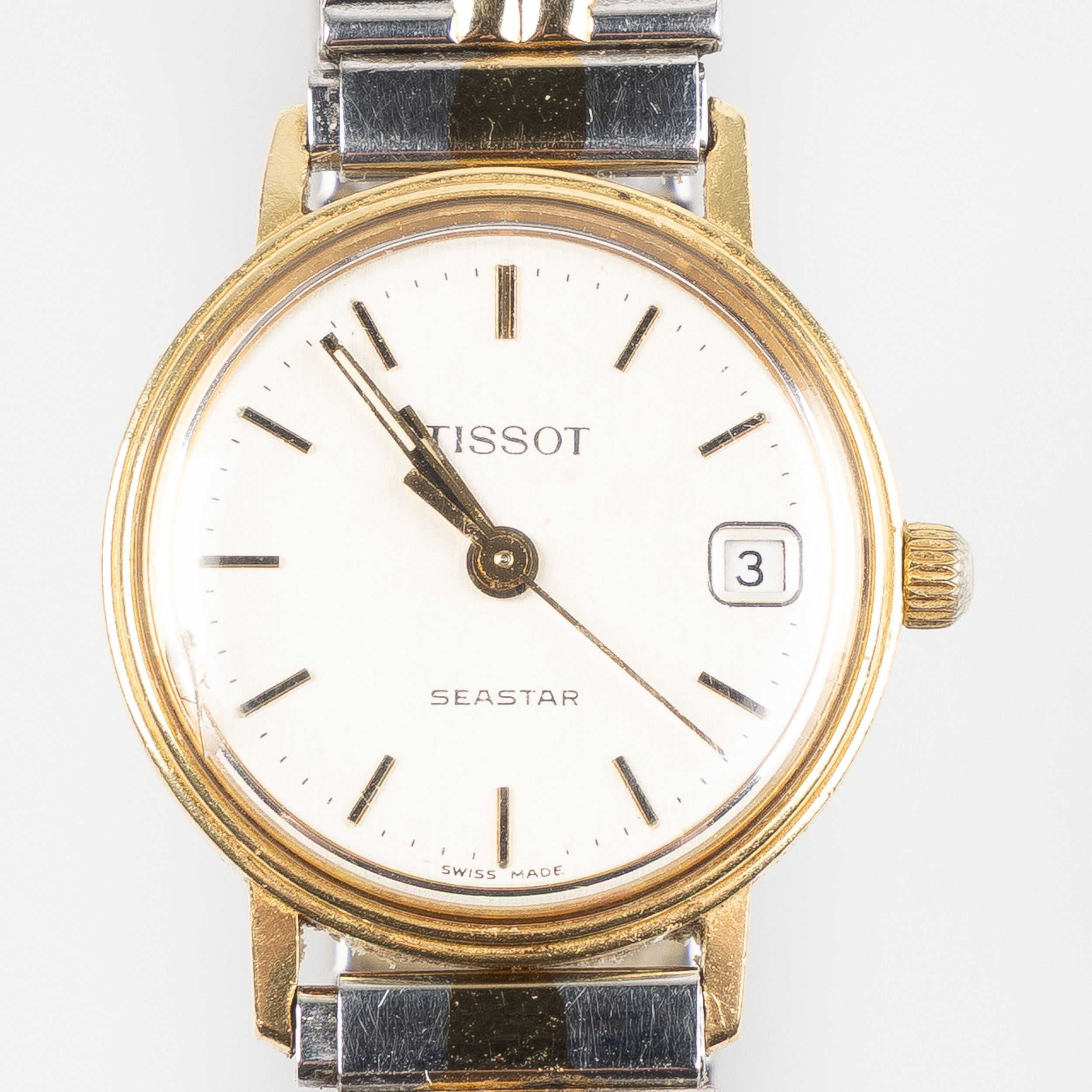 TISSOT, Seastar, armbandsur, 22 mm, 18K guld, 1980-tal.