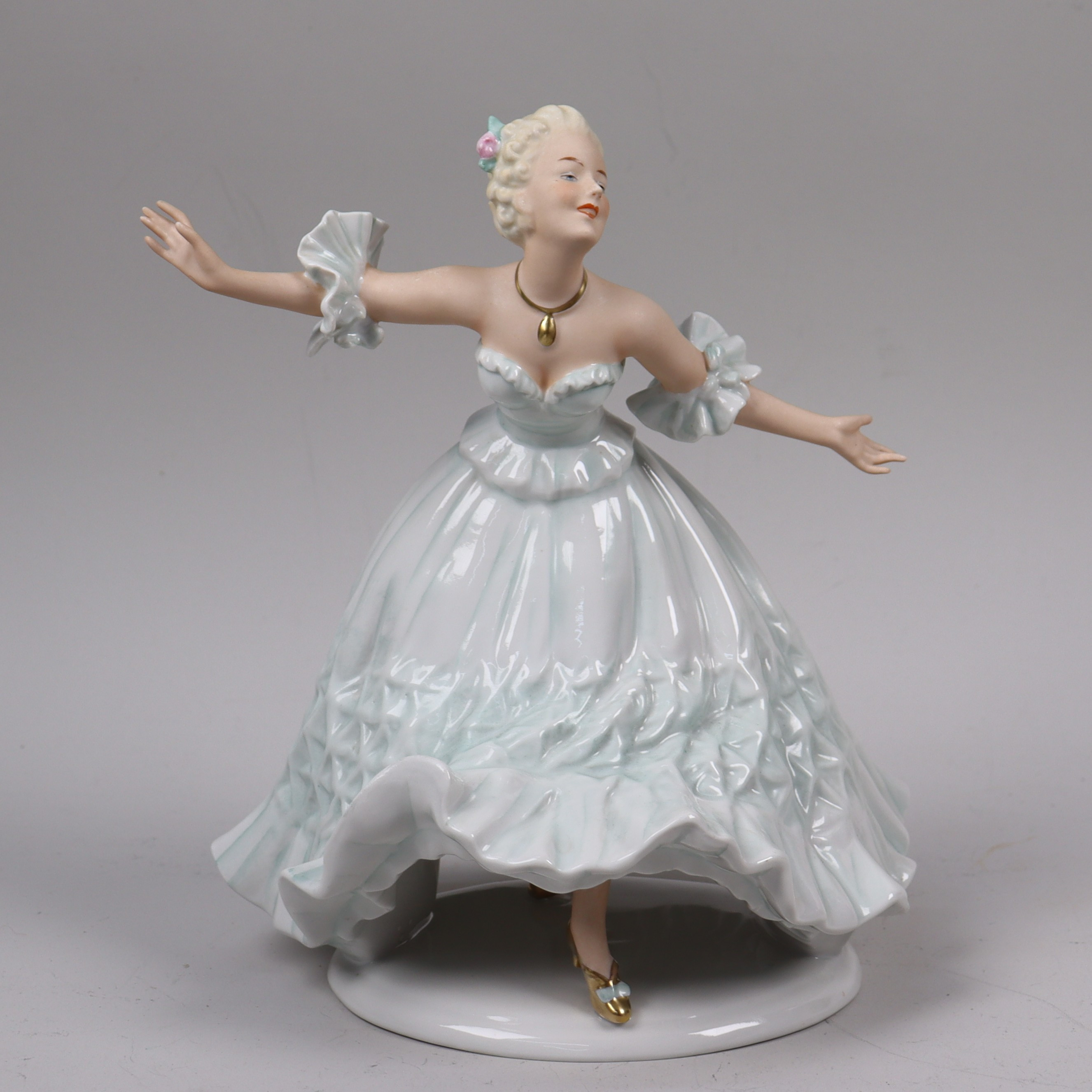 FIGURIN, Wallendorf, Tyskland, dansande kvinna.
