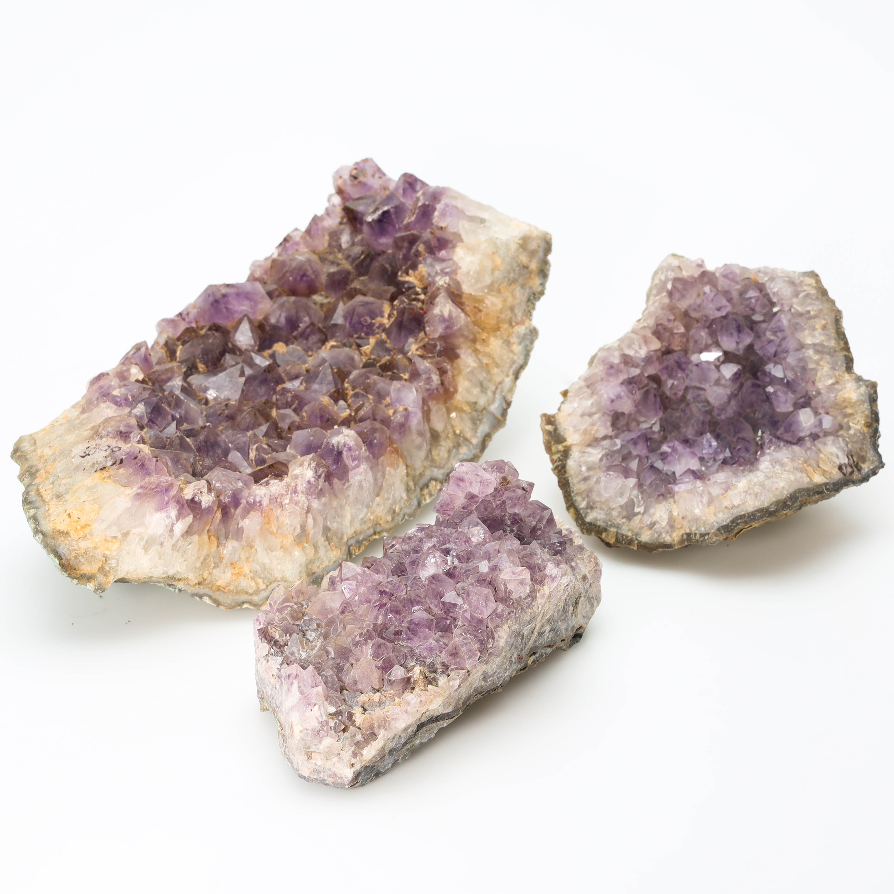 AMETISTKLUSER, 3 st, Sydamerika.