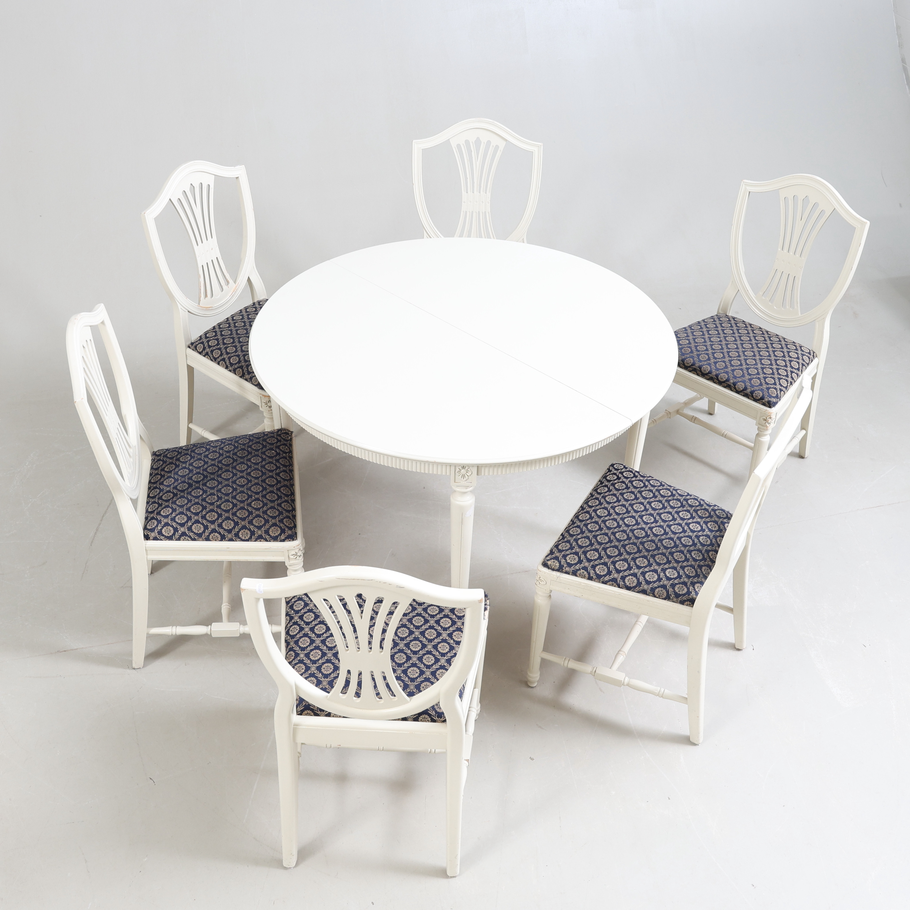 MATGUPP, 7 delar, Gustaviansk stil, 1900-tal.