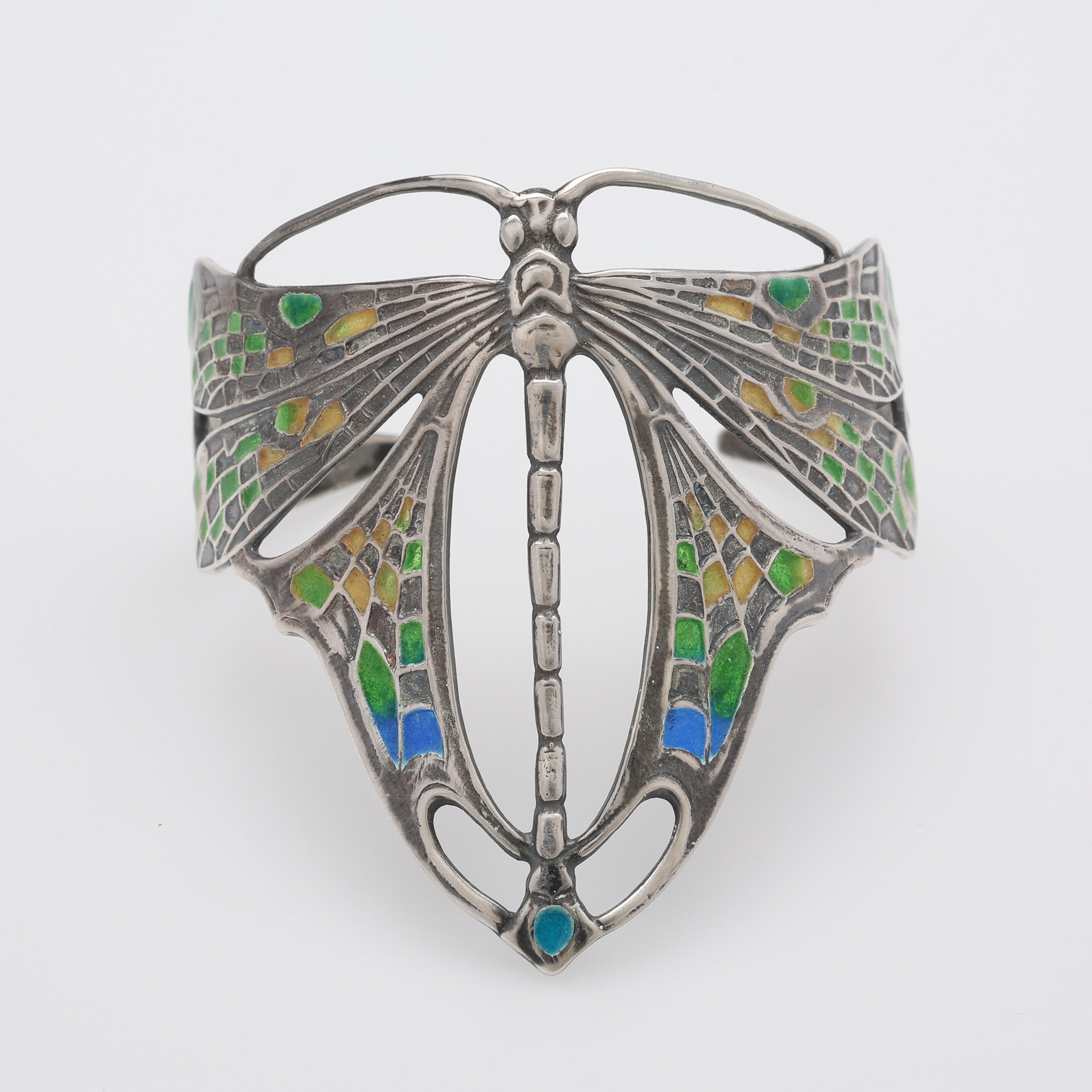 ARMBAND, SILVER & PLIQUE-À-JOUR, I FORM AV TROLLSLÄNDA, 1900-TALETS FÖRSTA HÄLFT.