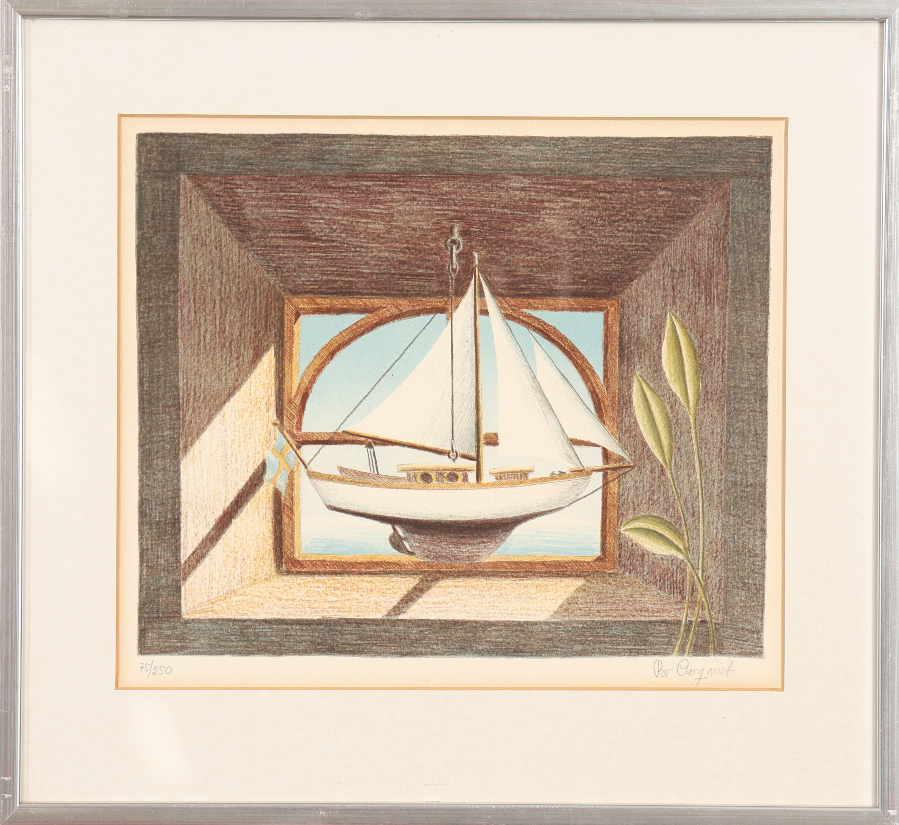 BO CRONQVIST. LITOGRAFI signerad samt numrerad.